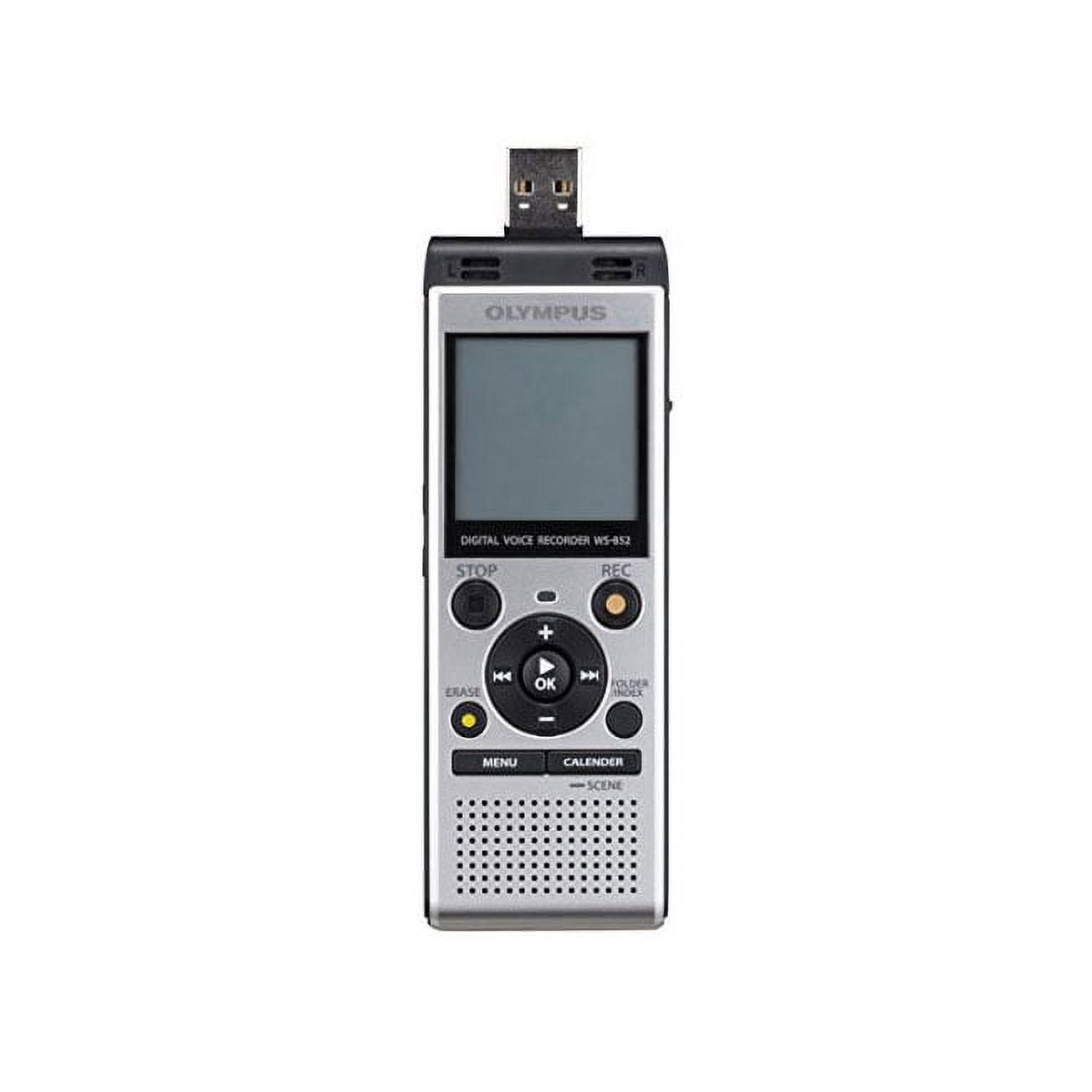 Olympus WS-852 Digital Voice Recorder, High-Quality Audio Recording Device (Silver, 4GB) mrt8a