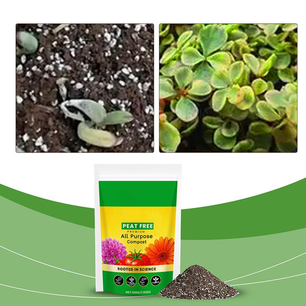 Blumina Organic Potting Soil Mix for Outdoor Container Plants (Brown, 7 oz, 2 Pack) u0arw