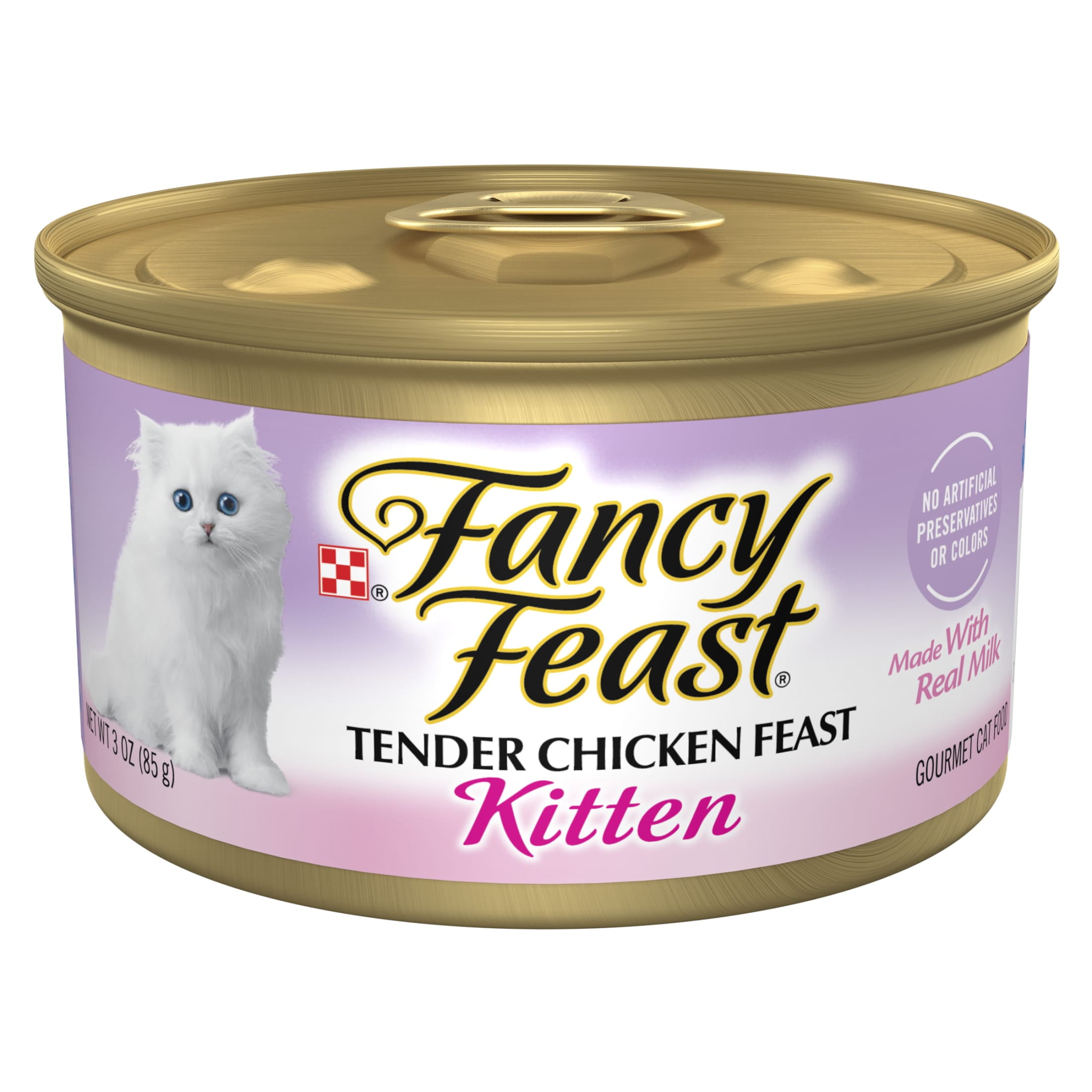 Fancy Feast Kitten Wet Cat Food, Chicken Feast & Milk Recipe (3 oz) t3e0b