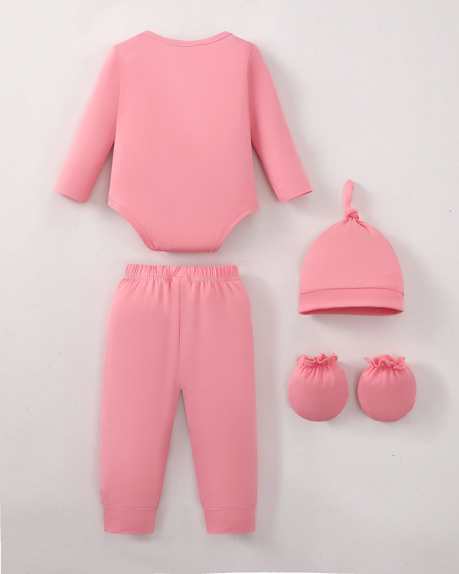 Kimi Bear Newborn Baby Girls Layette Set (Pink, 0-3 Months) qo7ua