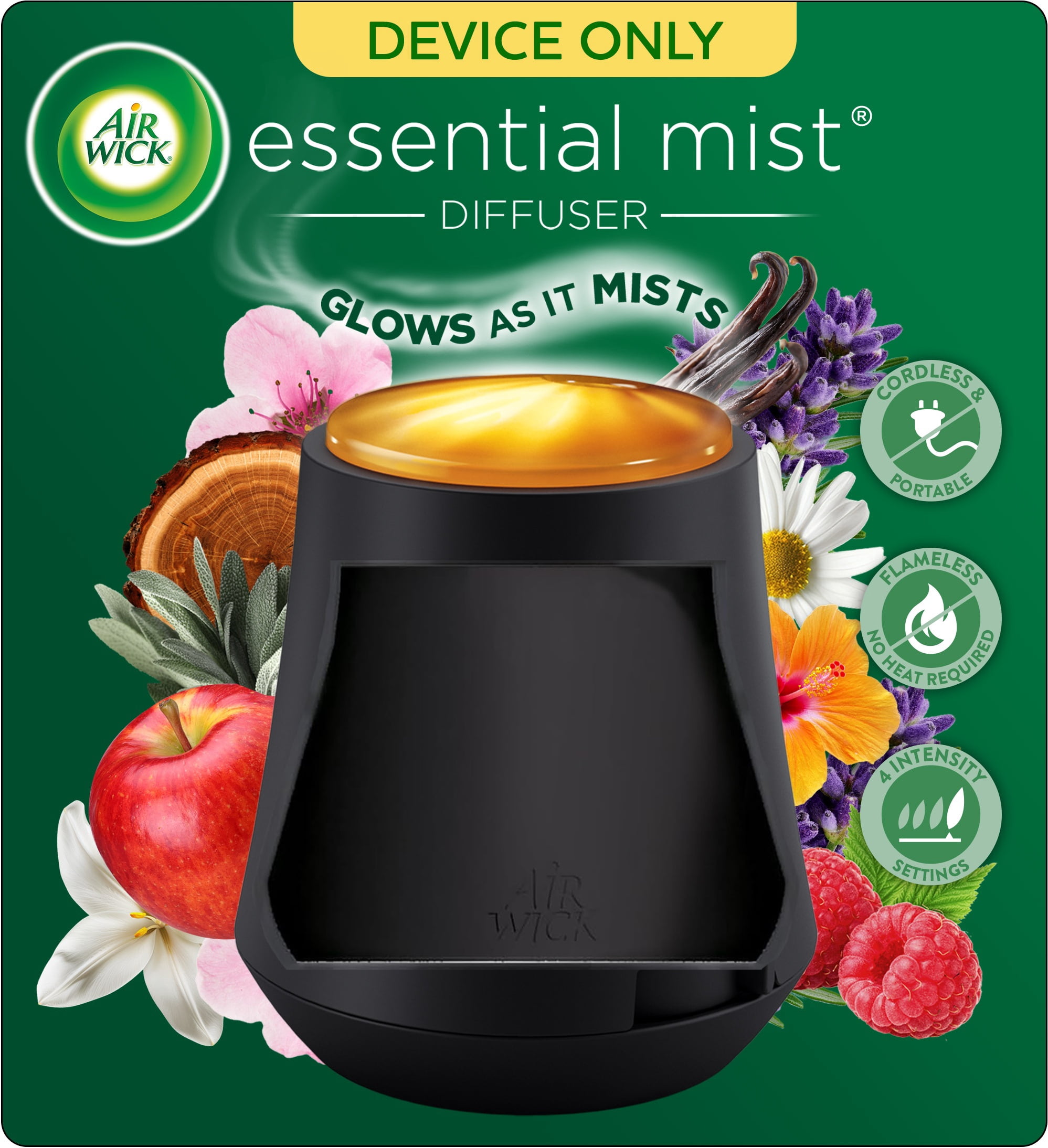 Air Wick Essential Mist Scented Oil Air Freshener Diffuser Device (Black, 1 Piece) y8lfb