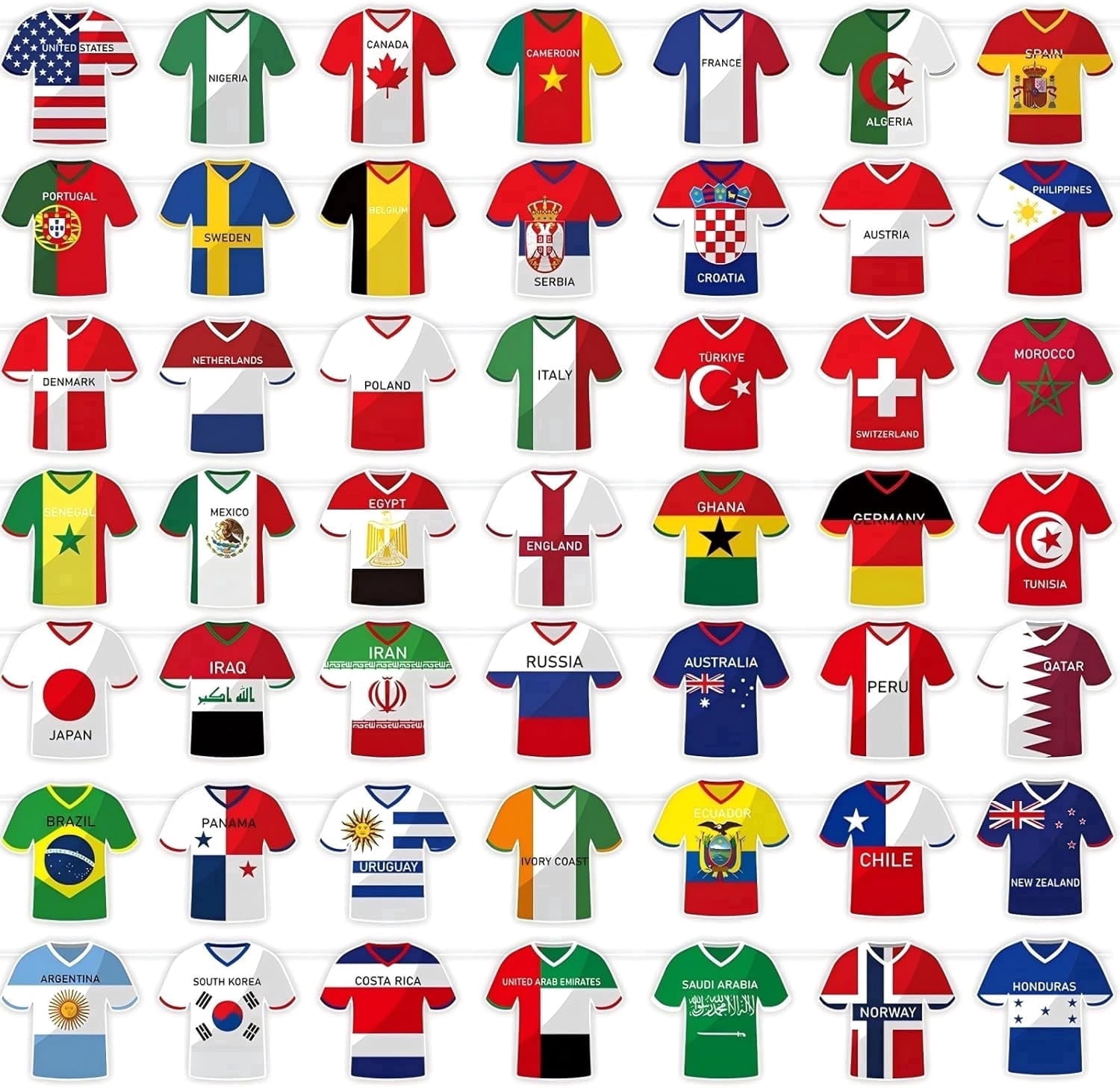 Generic Soccer Flag Bunting International Tournament Party Decorations (49 Flags, 5.9 in x 5.9 in) cougz