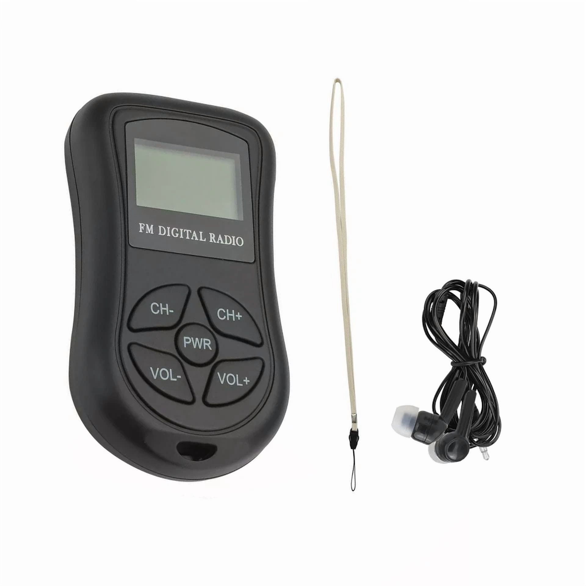 Rhea FM Radio Receiver with DSP Stereo Audio and Earphones (Portable, 8µv Sensitivity) pgyst