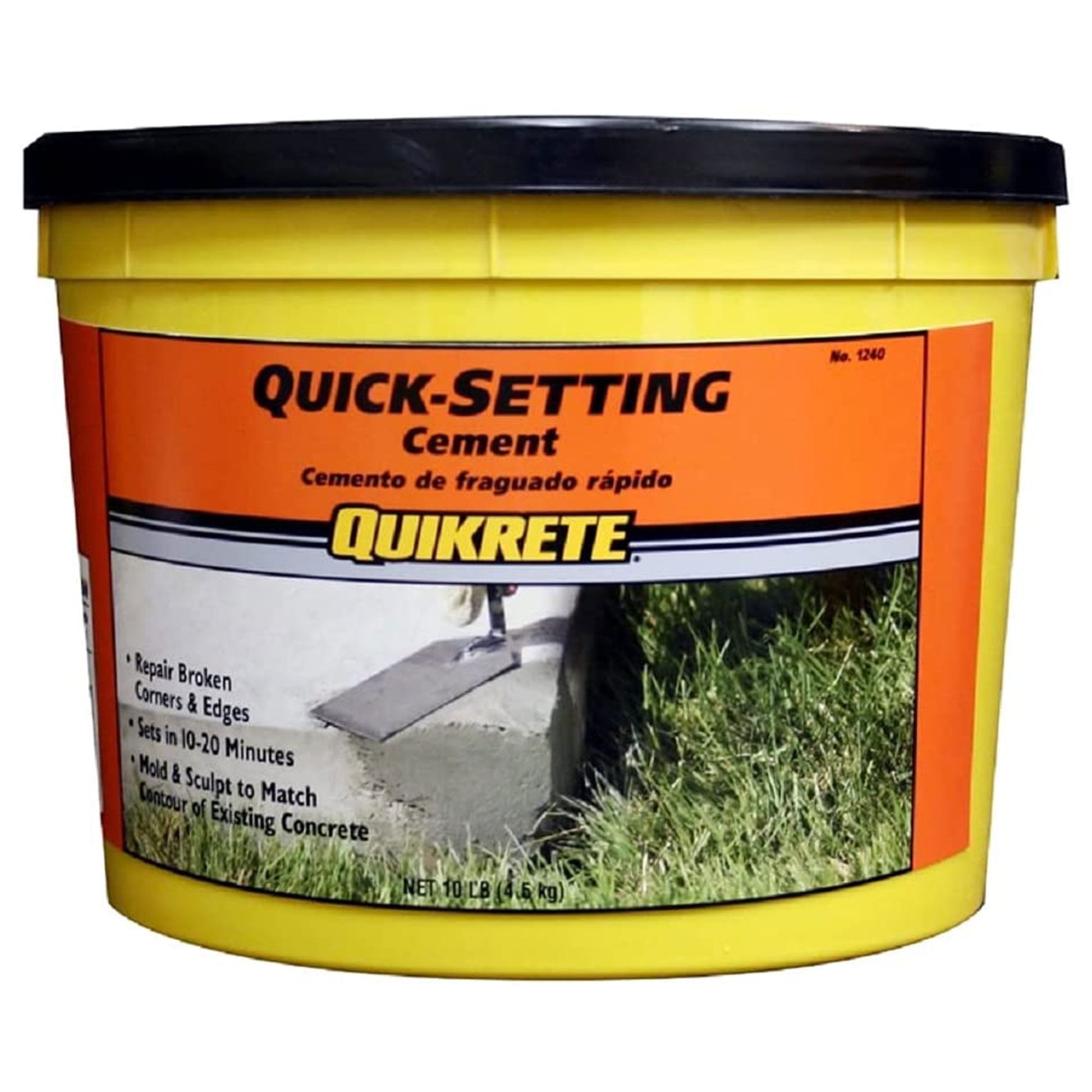 Quikrete Quick Setting Cement Mix for Concrete Repair and Sculpting (Grey, 10 lb) 59z56