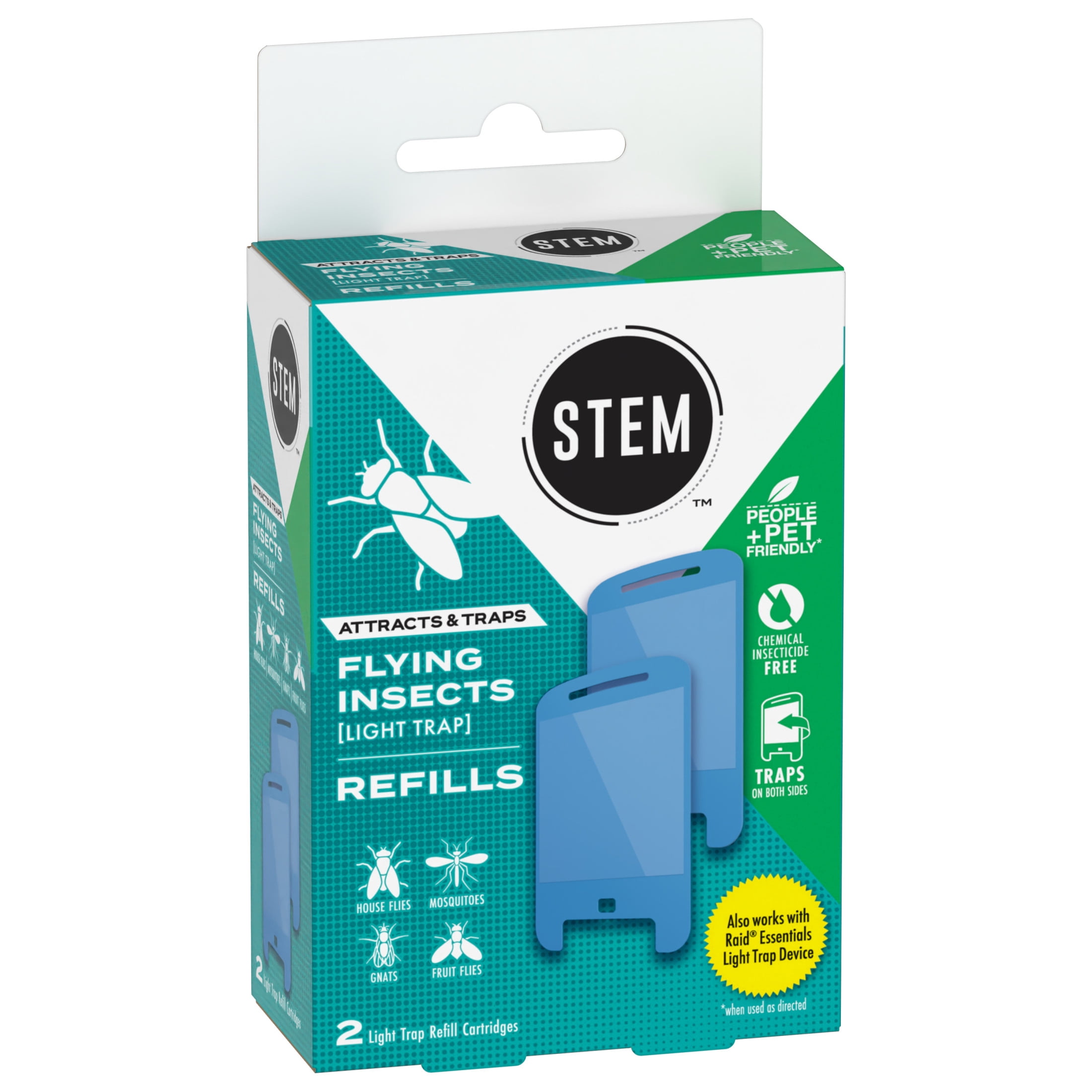 STEM Light Trap Refills for Flying Insect and Fruit Fly Trap (2 Count) 2yjln