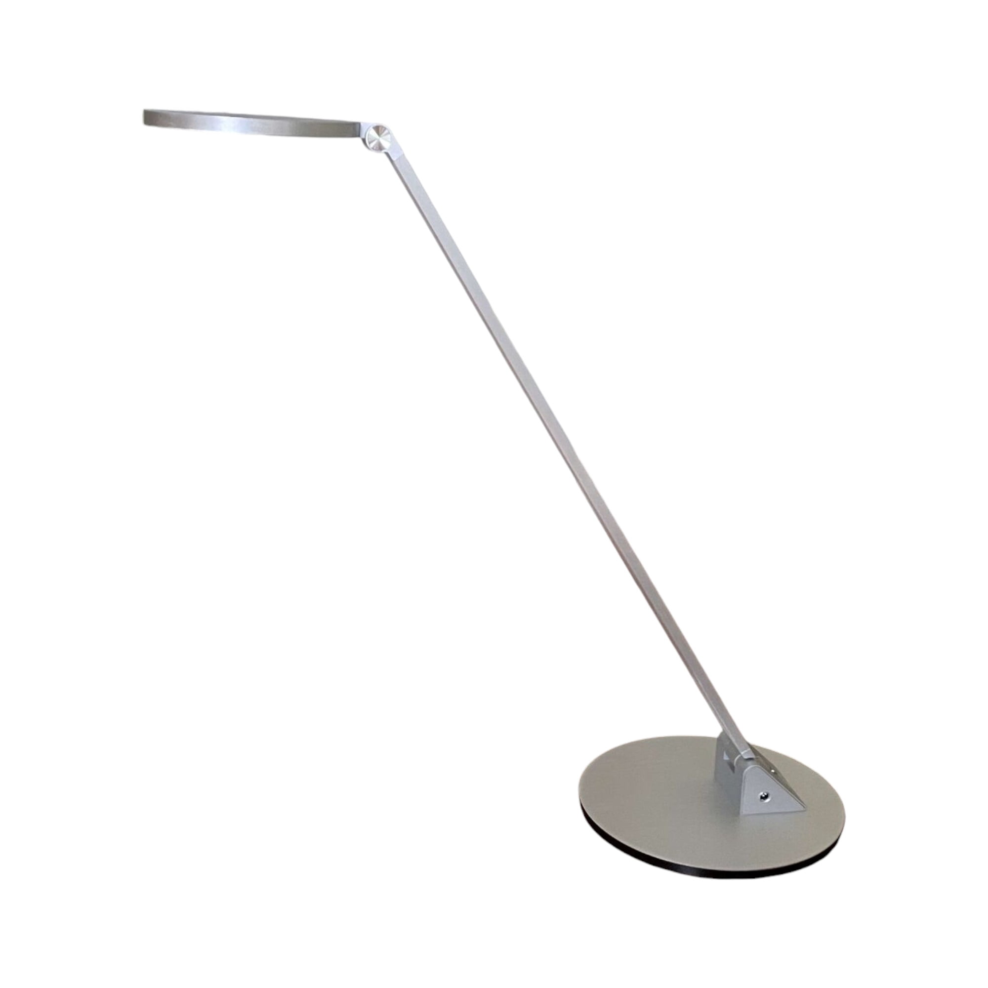 Tensor Slim Line O LED Desk Lamp, Foldable Task Light with 18 in Hinged Arm (Silver, 12W) u22k8