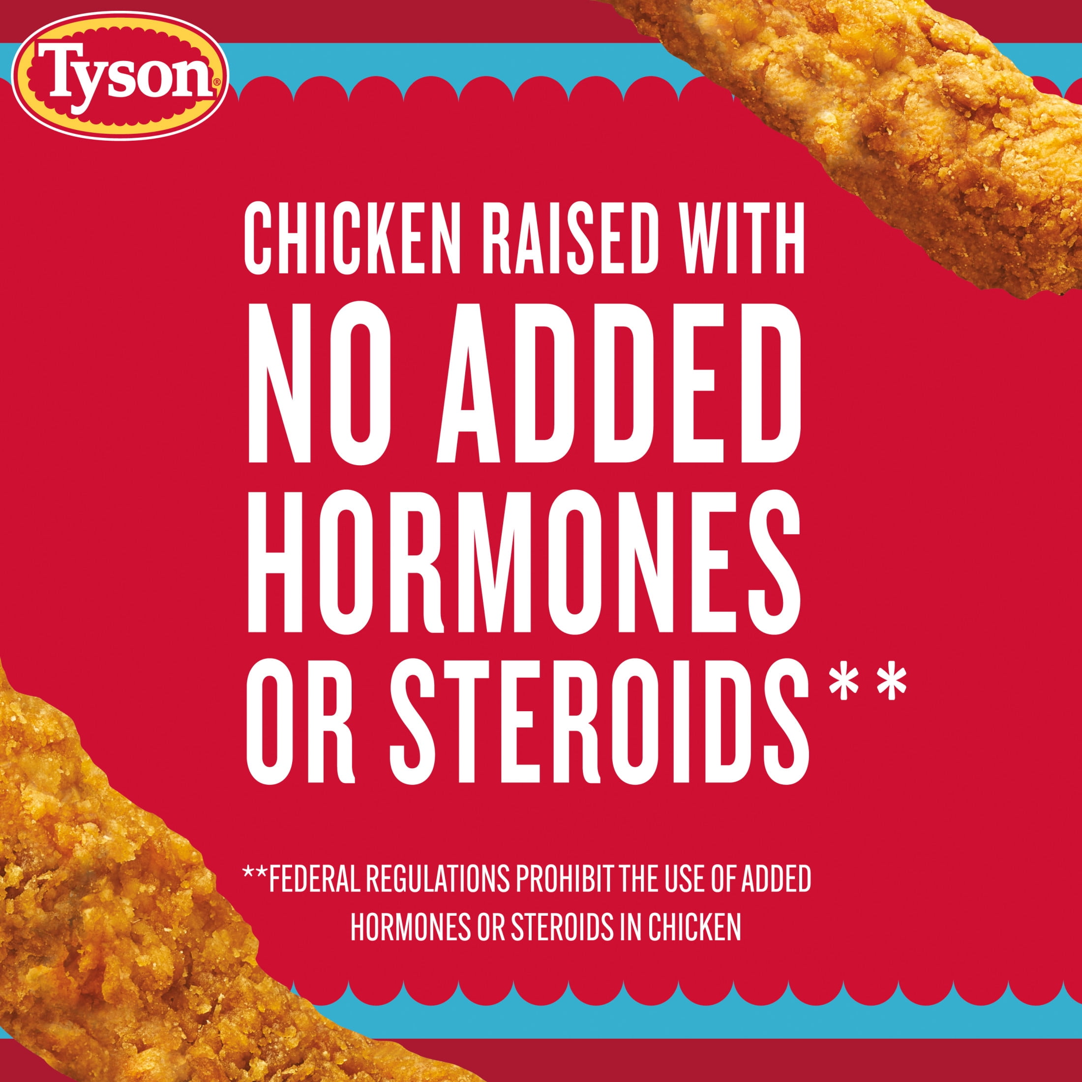 Tyson Crispy Chicken Breast Strips, Fully Cooked Frozen White Meat (25 oz) wx9o7