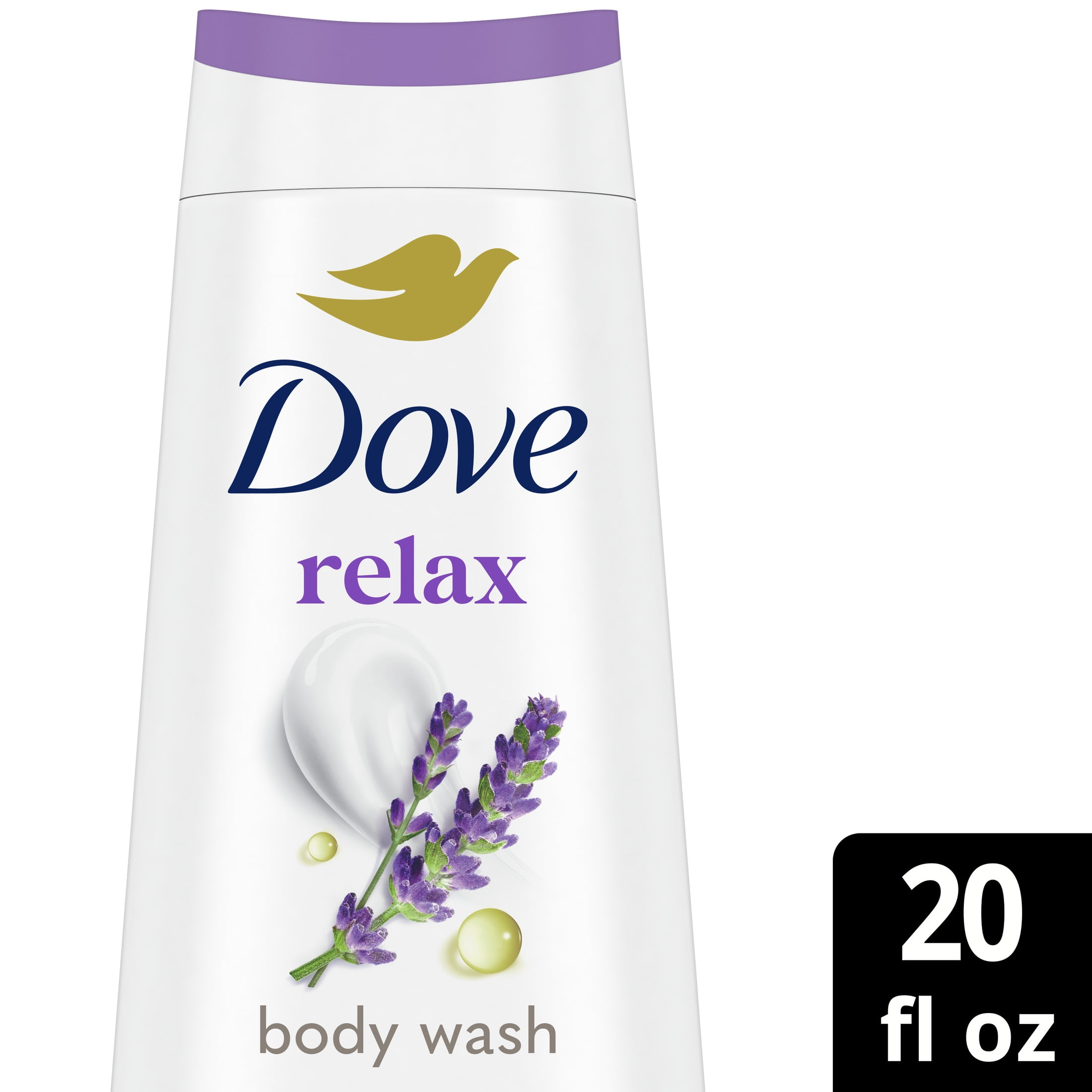 Dove Relaxing Body Wash with Lavender Oil & Chamomile, Moisturizing Cleanser (Lavender, 20 oz) 2toyp