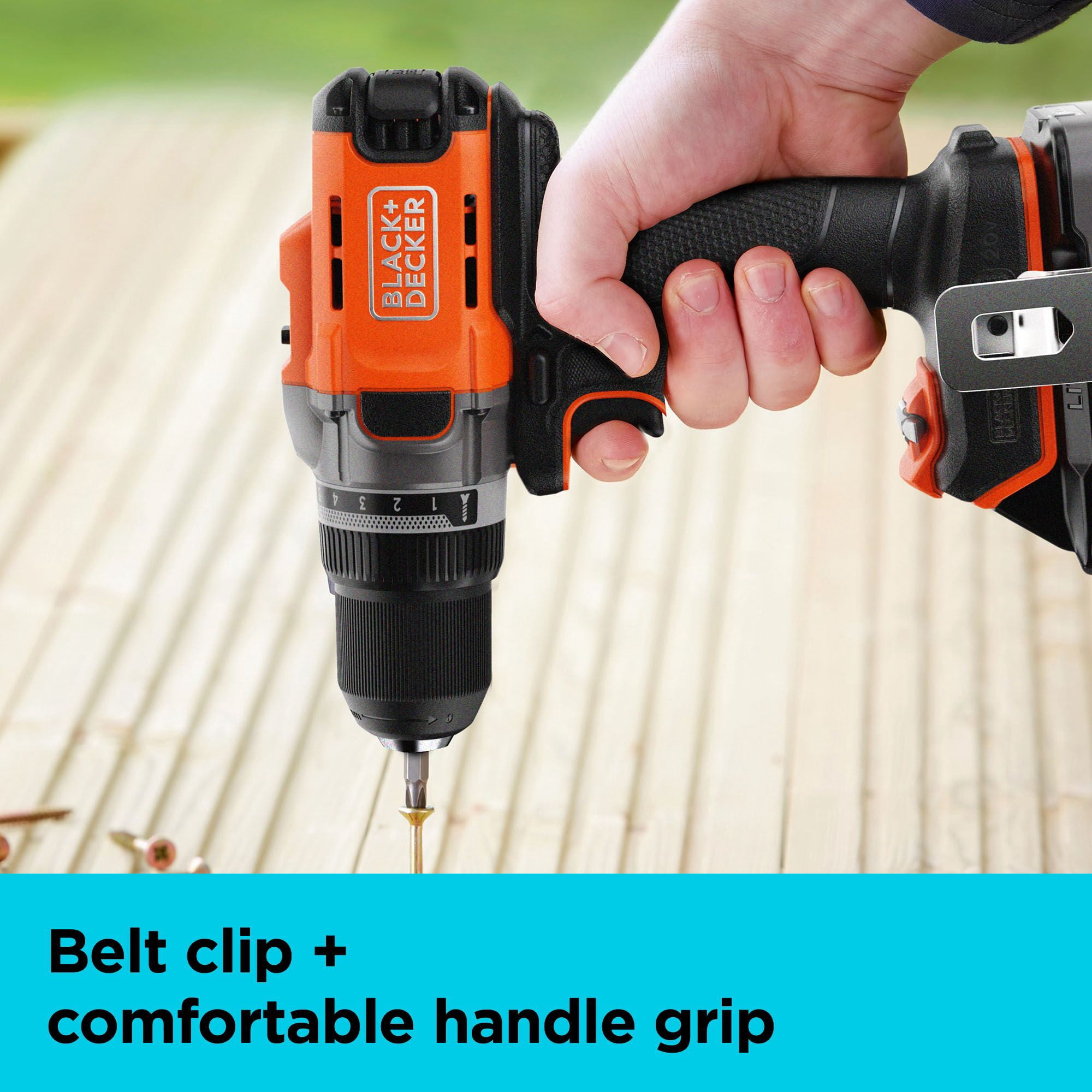 BLACK+DECKER 20V MAX POWERCONNECT Cordless Drill Driver (Black, 0.5 in Chuck) jybll