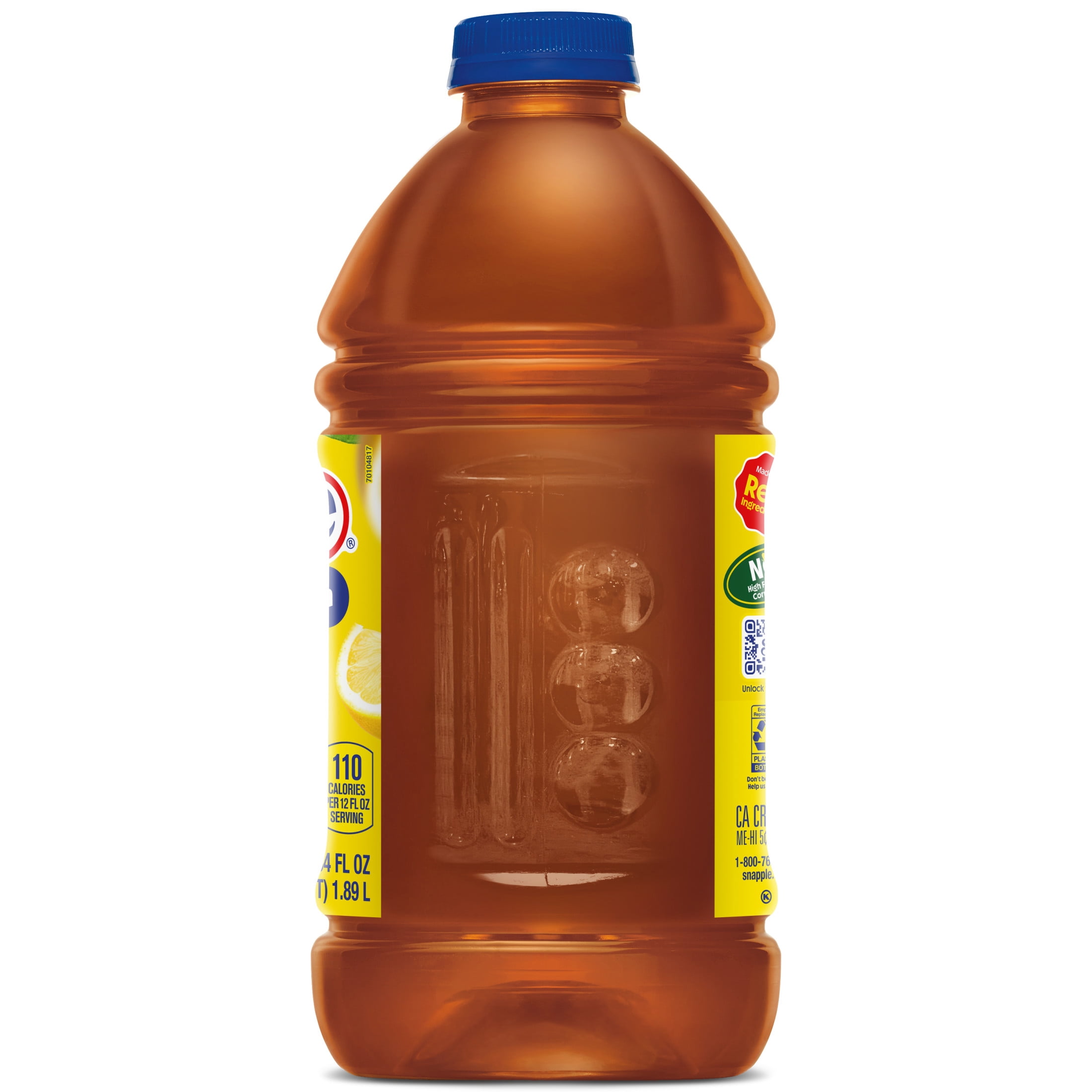 Snapple Natural Lemon Tea, All Natural Black and Green Tea Blend (64 fl oz) fqorv