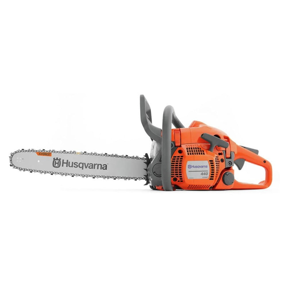 Husqvarna 440 Gas Powered Chainsaw with X-Torq Engine and LowVib Technology (Orange, 18 in) aitp6