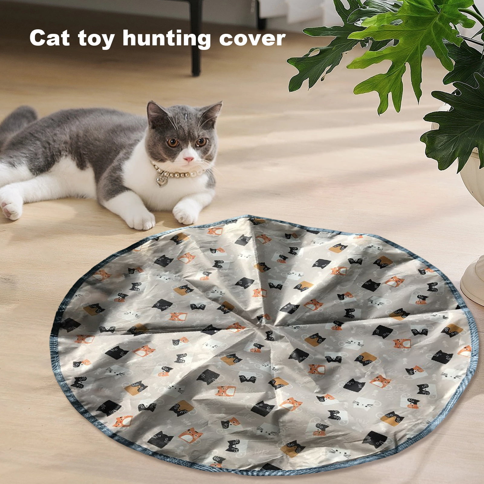 sunsanly Interactive Hunting Cover Cat Toy for Indoor Cats (Hide and Seek, 1 Pack) ewnu8
