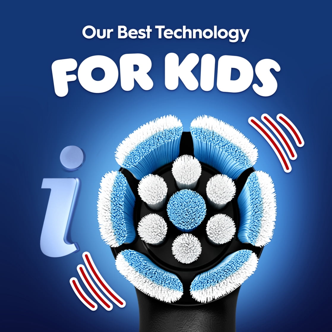 Oral-B iO Kids Rechargeable Electric Toothbrush (Spiderman, 1 Count) 8n2ra