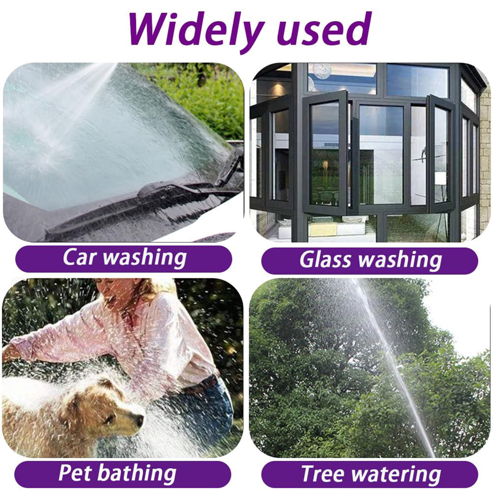 Stgrgfhy Handheld Pressure Washer, High-Pressure Cleaning Wand with 360° Rotating Nozzle and Foam Tank (Black, 1 Pack) 4j5k3