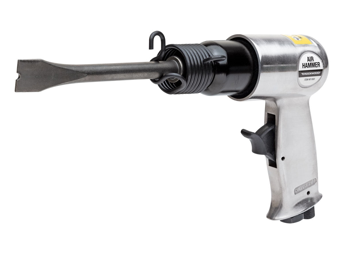 Rockwood Air Hammer and Chisel Set (Silver, 5-Piece Kit) h2ttj