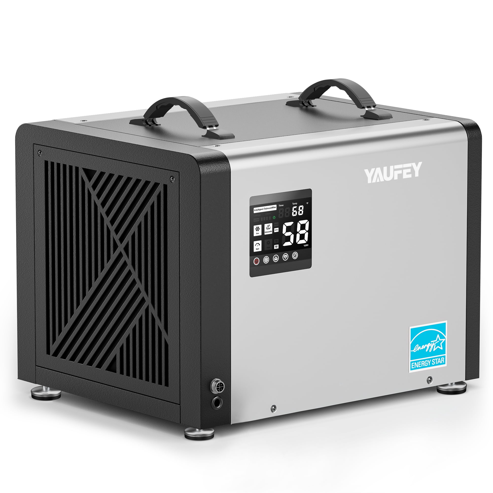 Waykar 70 Pint Commercial Dehumidifier for Basements and Large Spaces (White, 16.54 x 12.99 x 11.81 in) 1zq2u