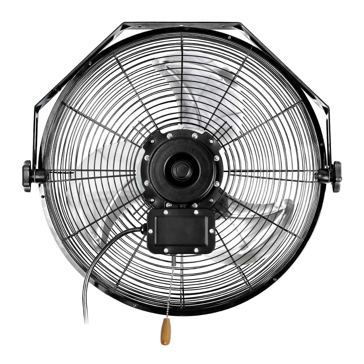 MaxxAir 18 in. High Velocity Wall Mount Fan with Hanging Bar (Black, 18 in) q8hak
