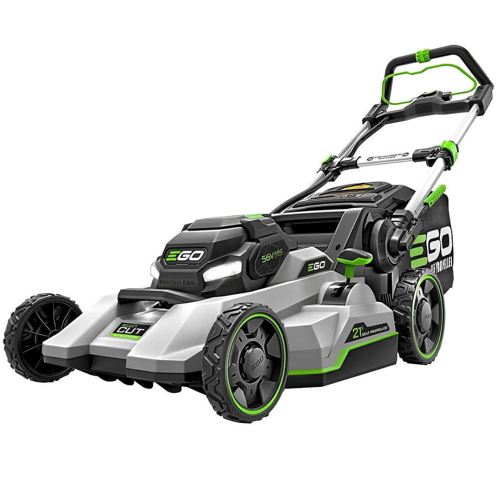 EGO Select Cut 56V Cordless Self-Propelled Walk-Behind Mower, High-Efficiency Brushless Motor (White, 21 in) hwqow