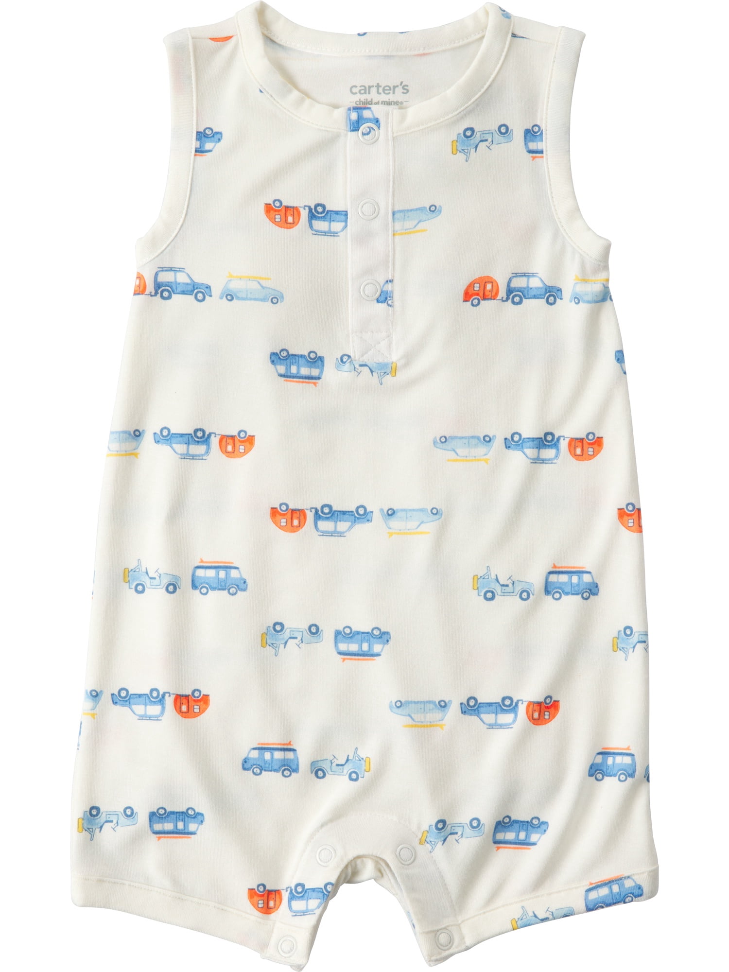 Carter's Child of Mine Baby Boy ComfySoft Romper (White, Preemie-18 Months) n4khc