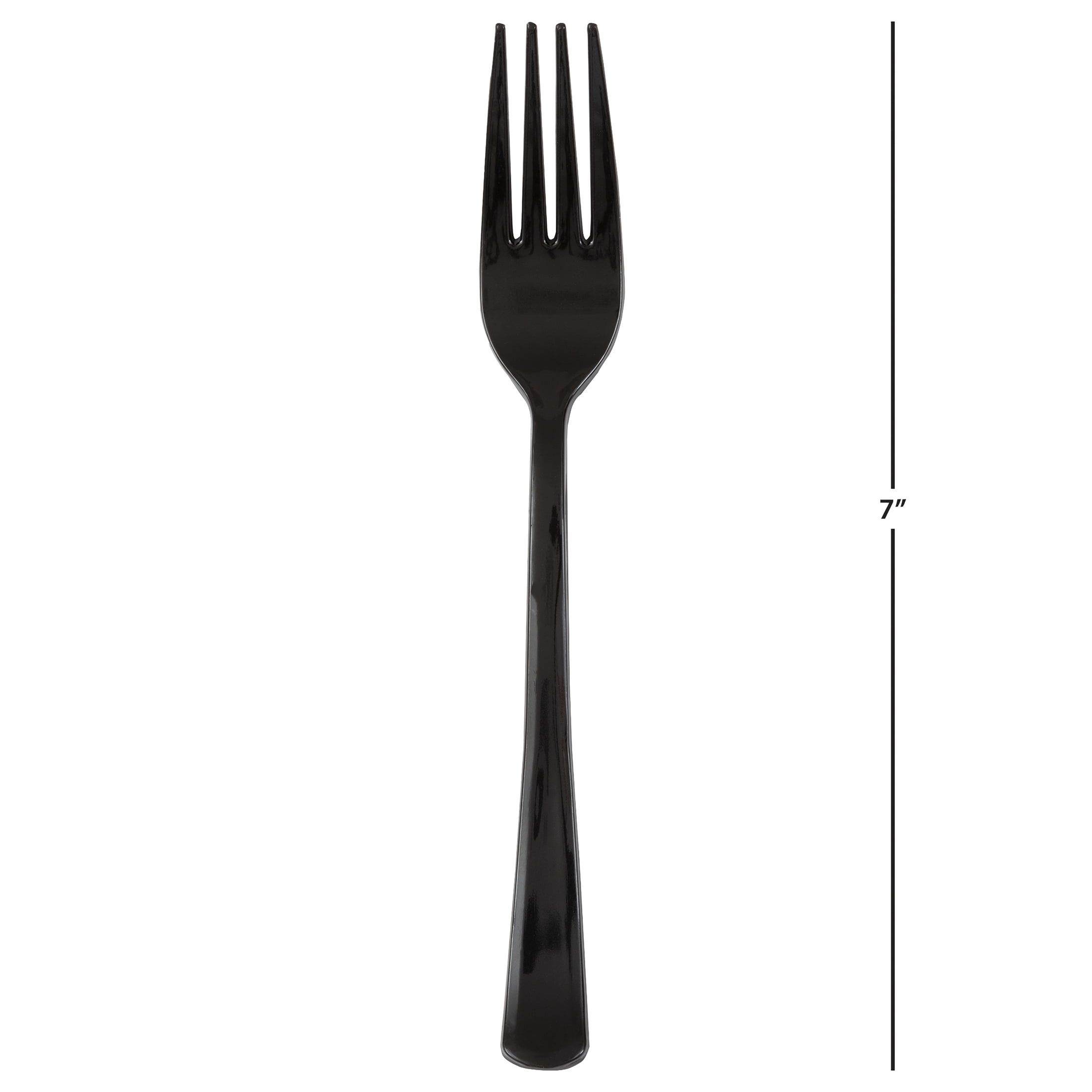 Way To Celebrate Disposable Metallic Plastic Cutlery Set (Black and Gold, 24 Count) 1ulz8