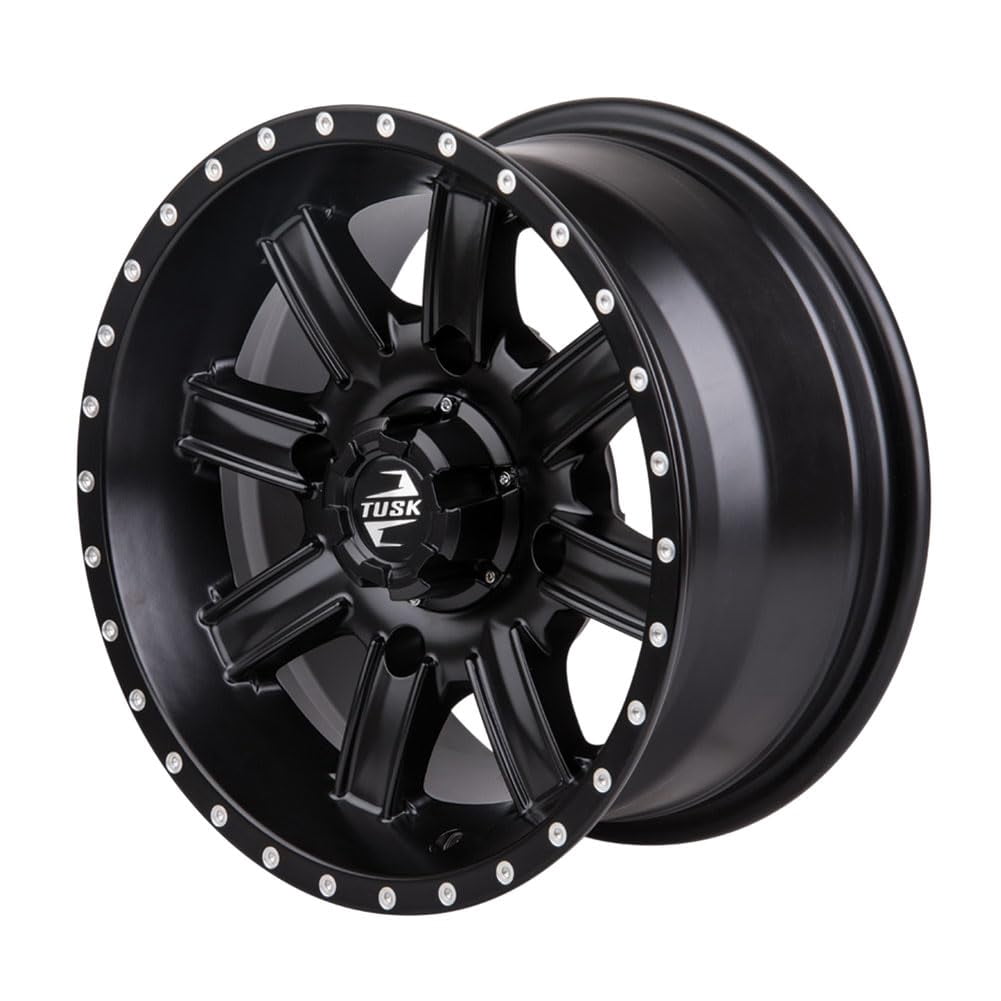Tusk Cascade Wheel 12x7 4/110 Bolt Pattern (Matte Black, 12 in) cb519