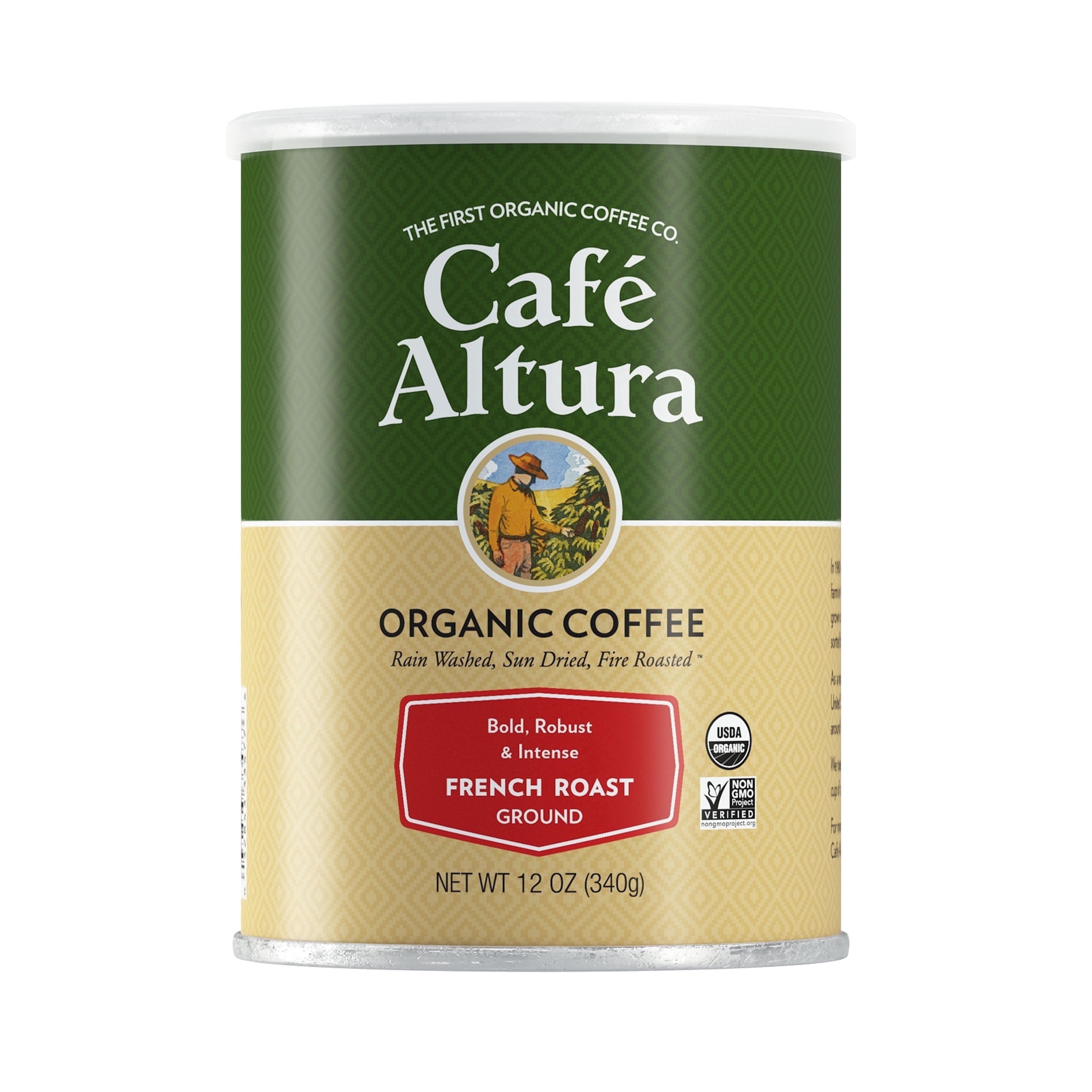 Cafe Altura Organic Ground Coffee, French Roast (Dark Roast, 12 oz) k4wt7