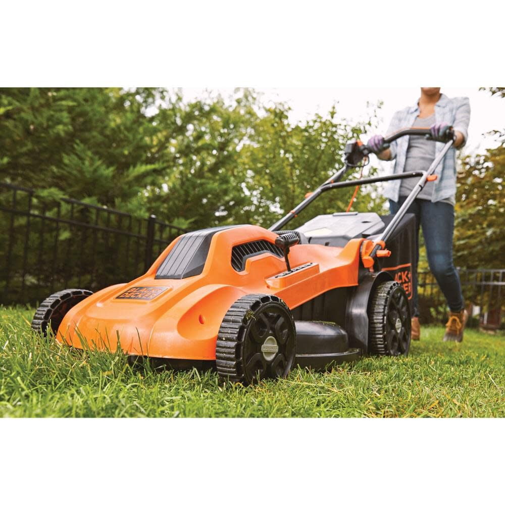BLACK+DECKER BEMW213 13 Amp Corded Electric Lawn Mower with 20 in. Cutting Deck (Black, 20 in.) boeig