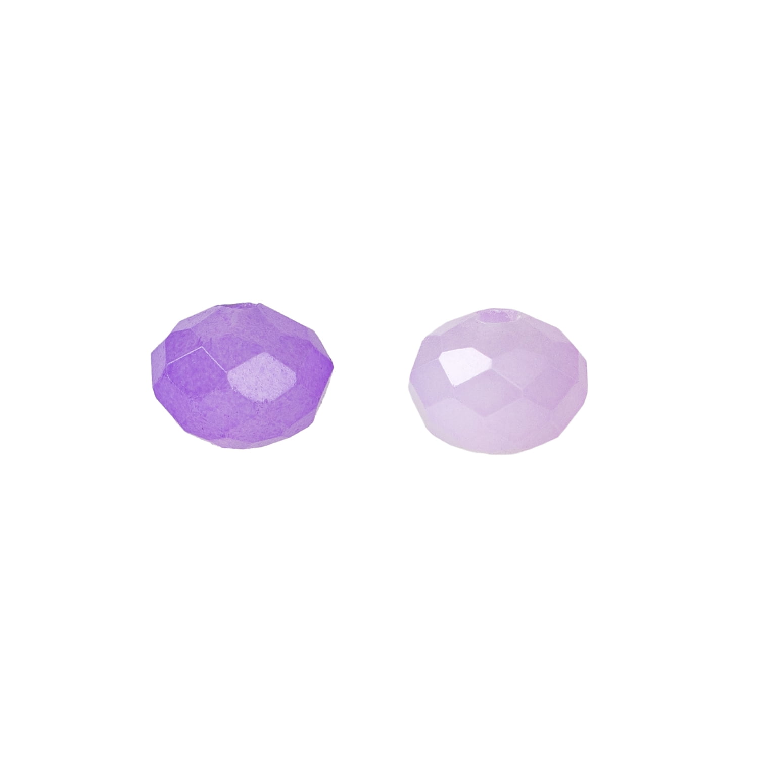 CousinDIY Glass Rondelle Beads for Jewelry Making (2-Tone Purple, 2-Pack, 14 in) lwffv