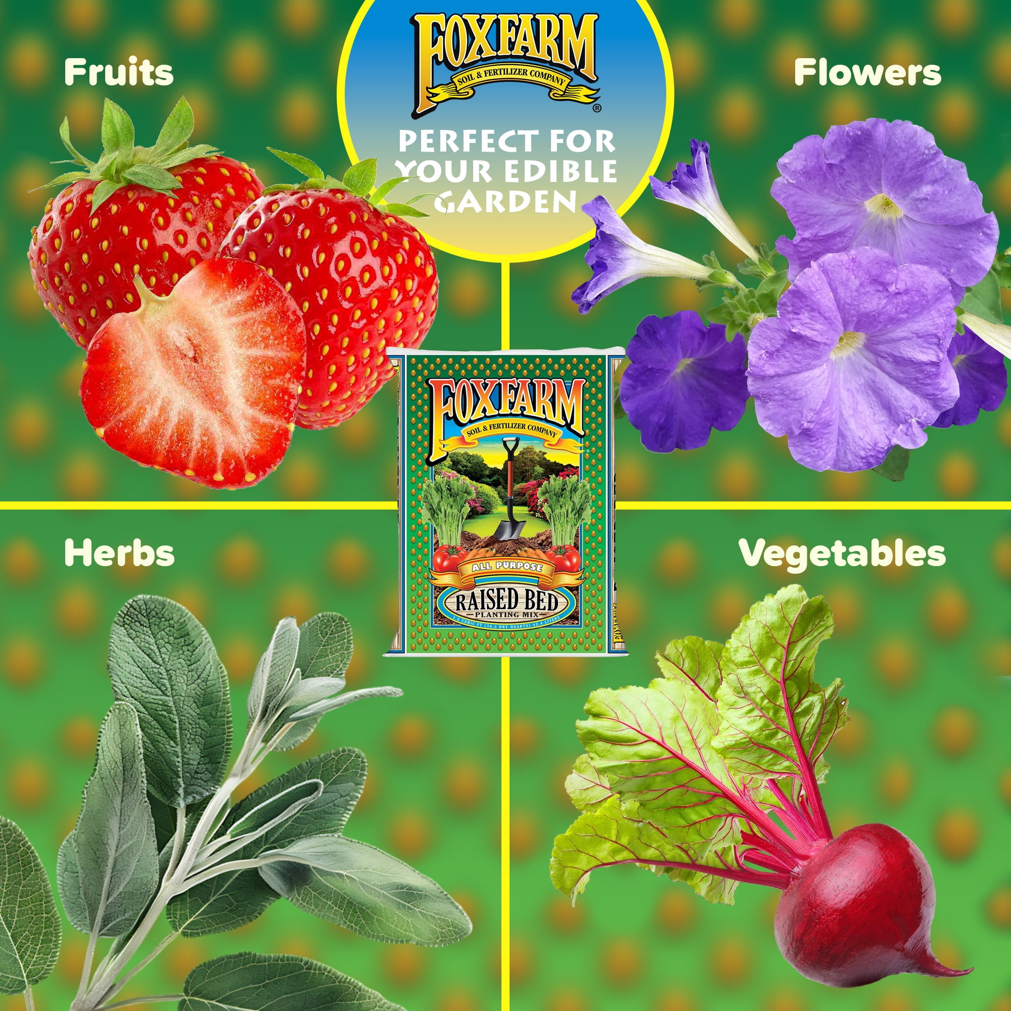FoxFarm Raised Bed Planting Mix All-Purpose Garden Soil for Vegetables and Flowers (1.5 cu ft) owryy