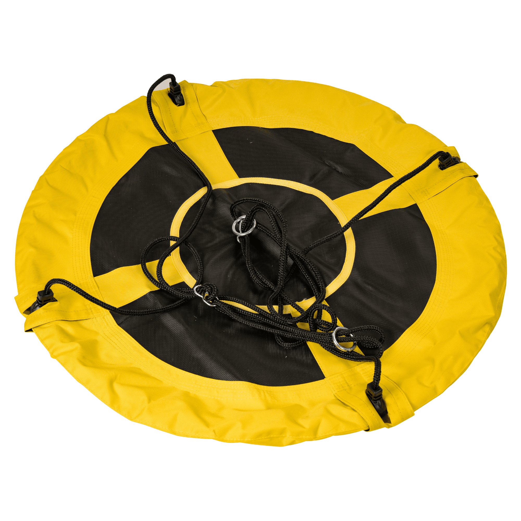 MinnARK Saucer Swing, Heavy-Duty Outdoor Hanging Seat for Kids and Adults (Yellow, 40 in) s6wdz
