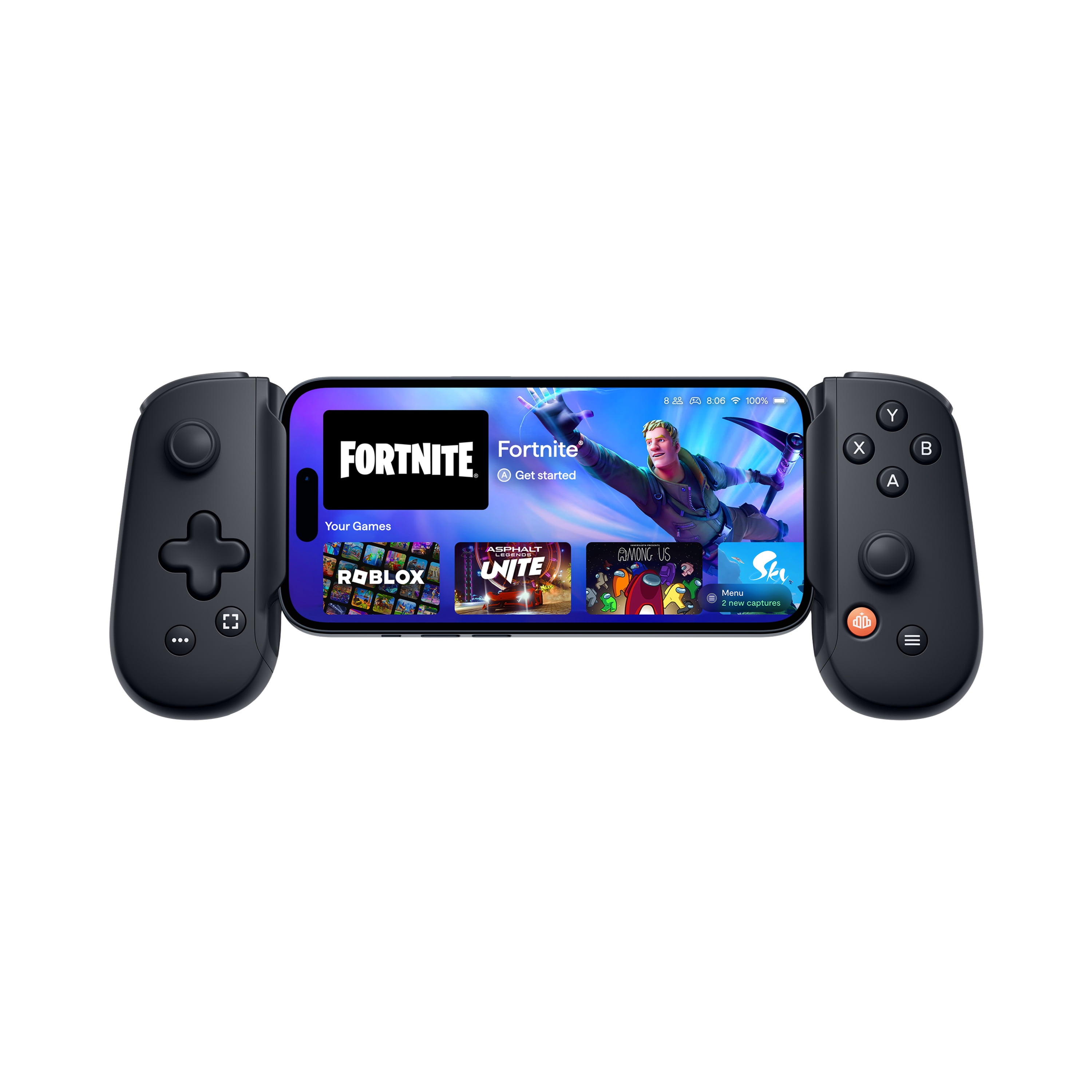 Backbone One Mobile Gaming Controller for iPhone (2nd Generation, Lightning Connector, Black) 4b5km