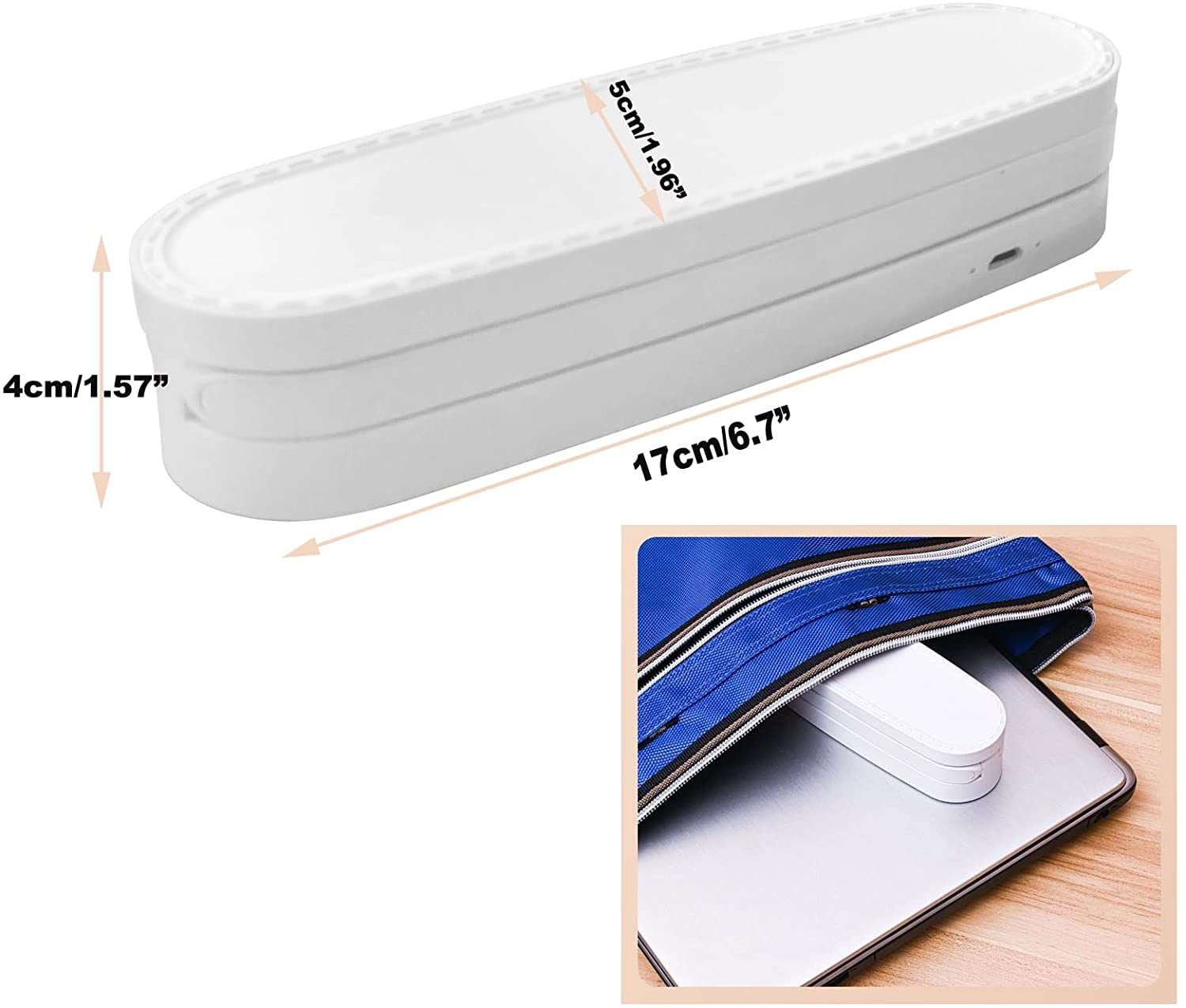 Totowood Foldable LED Desk Lamp, Eye-Caring Dimmable Reading Light with 3 Color Modes, Portable Rechargeable Table Lamp for Home and Office (White, 1 Unit) 8mc5k