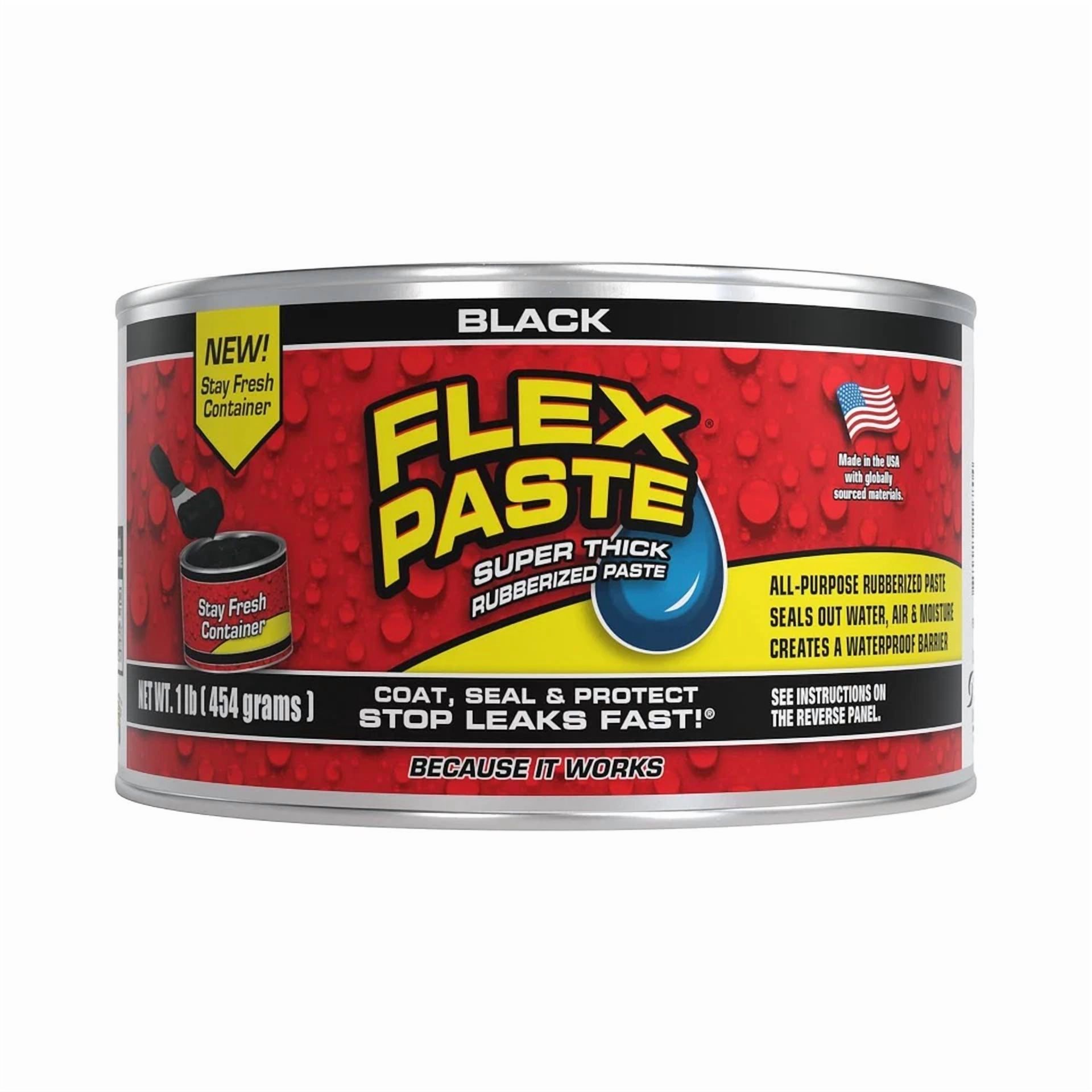 YANI Flex Paste Waterproof Sealant and Spackle Putty (Black, 1 lb) 2b6lr