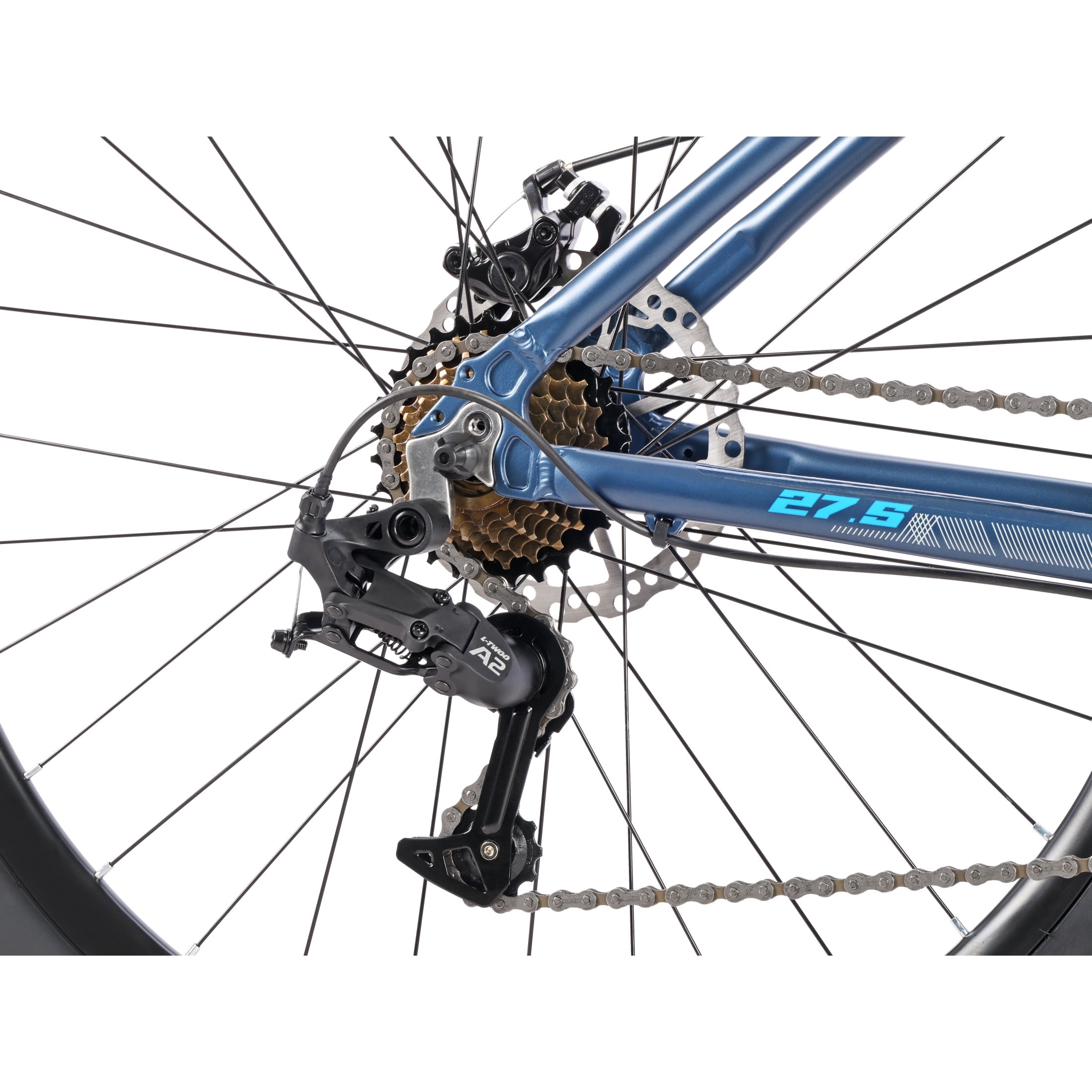 Schwinn High Timber Sport Mountain Bike, Aluminum Frame, 21-Speed Drivetrain, Off-Road Trail Performance (Blue, 27.5 in) 8mnit