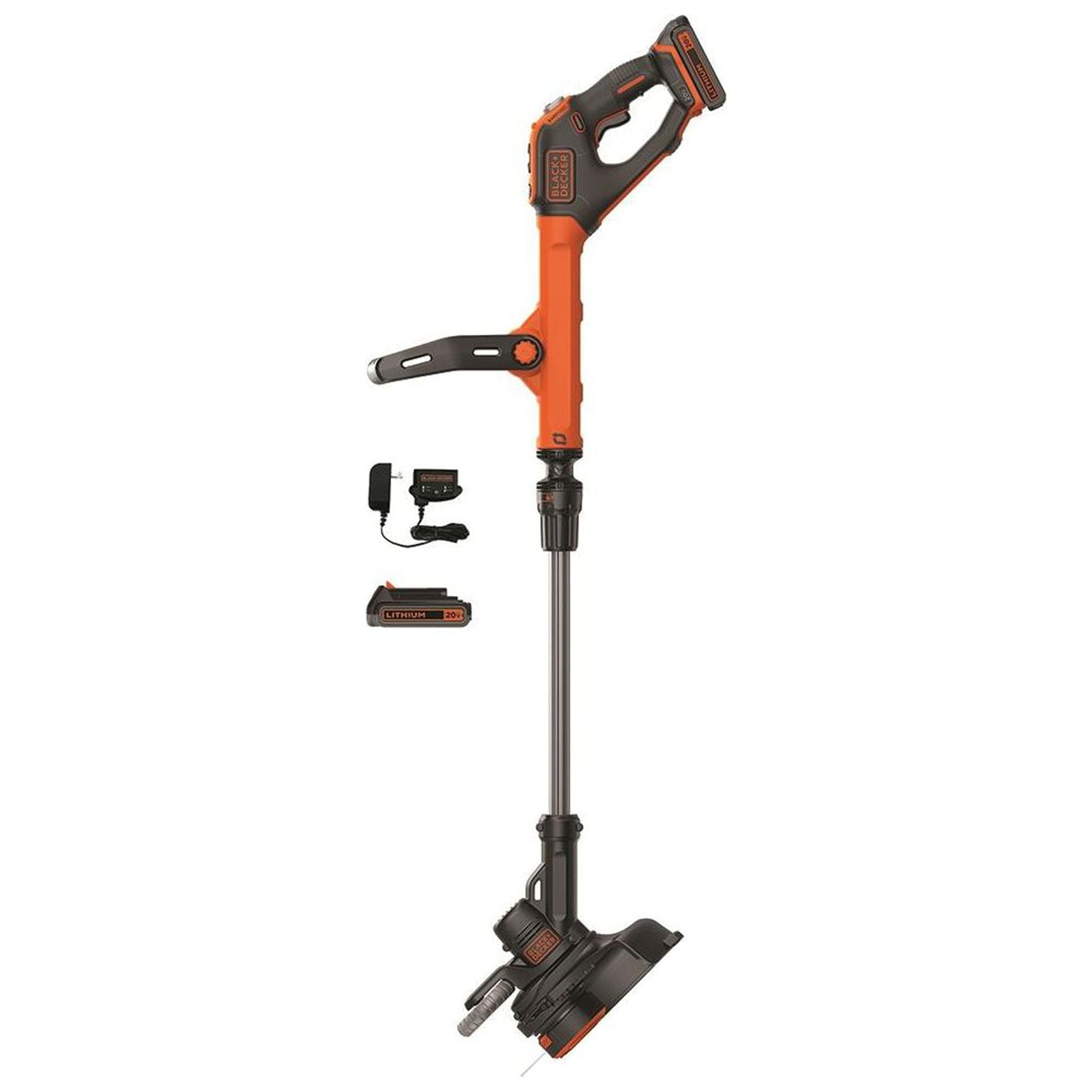 BLACK+DECKER 20V MAX Cordless String Trimmer and Edger Kit (Black, 12 in) iptol