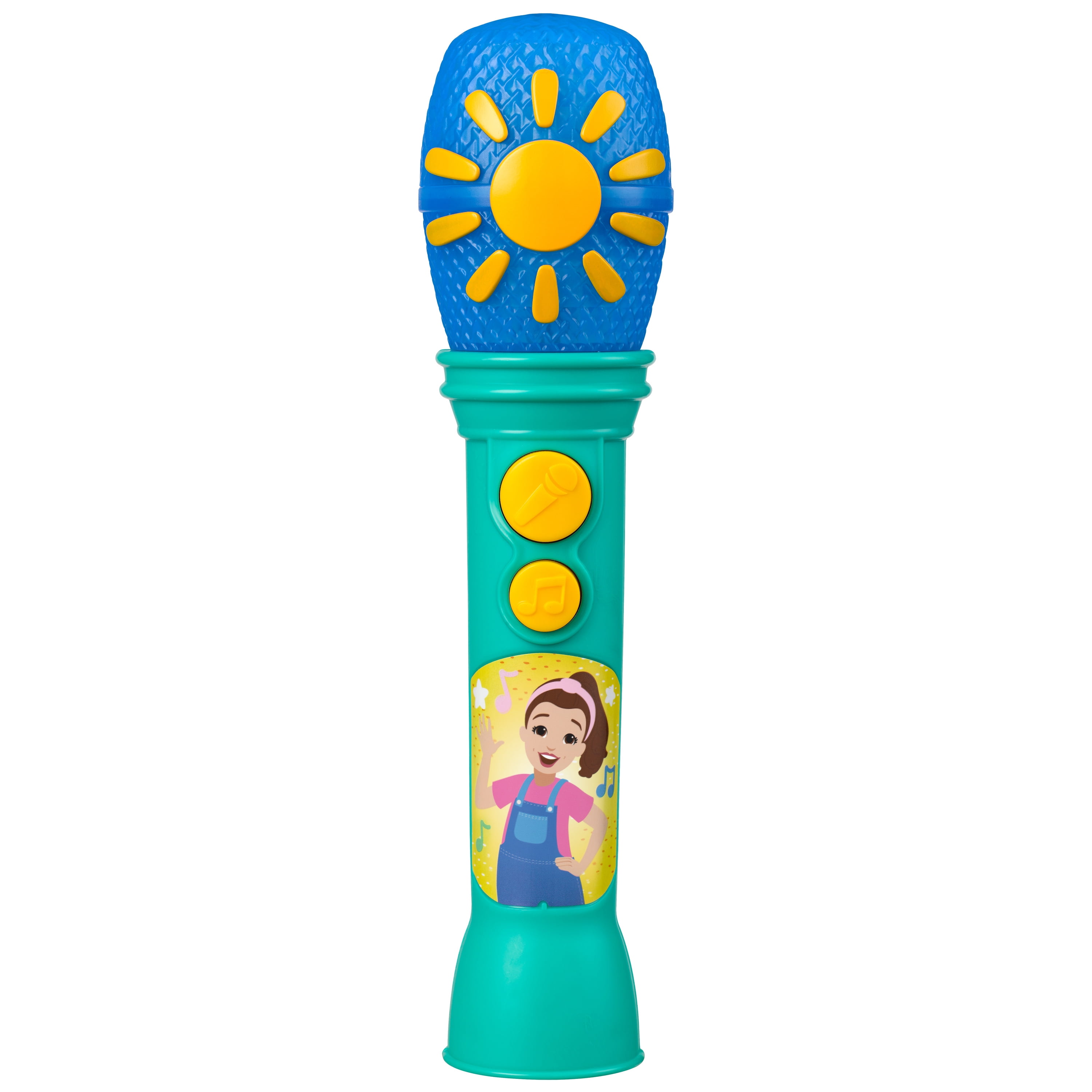 Ms. Rachel Sing Along Microphone with Built-in Music and Flashing Lights (Blue) boequ