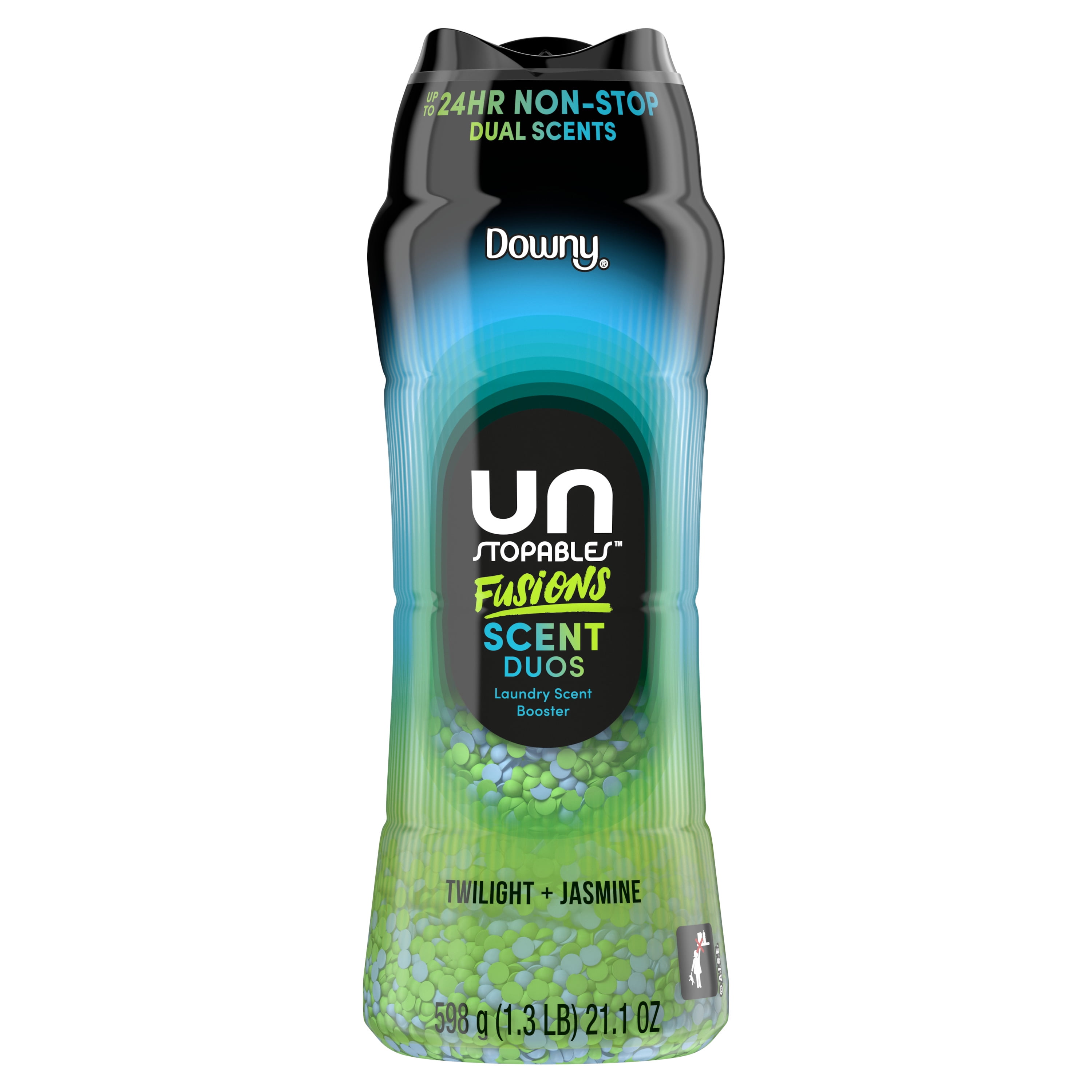 Downy Unstopables Fusions In-Wash Laundry Scent Booster Beads, Long-Lasting Twilight and Jasmine Fragrance (21.1 oz) c7nrg
