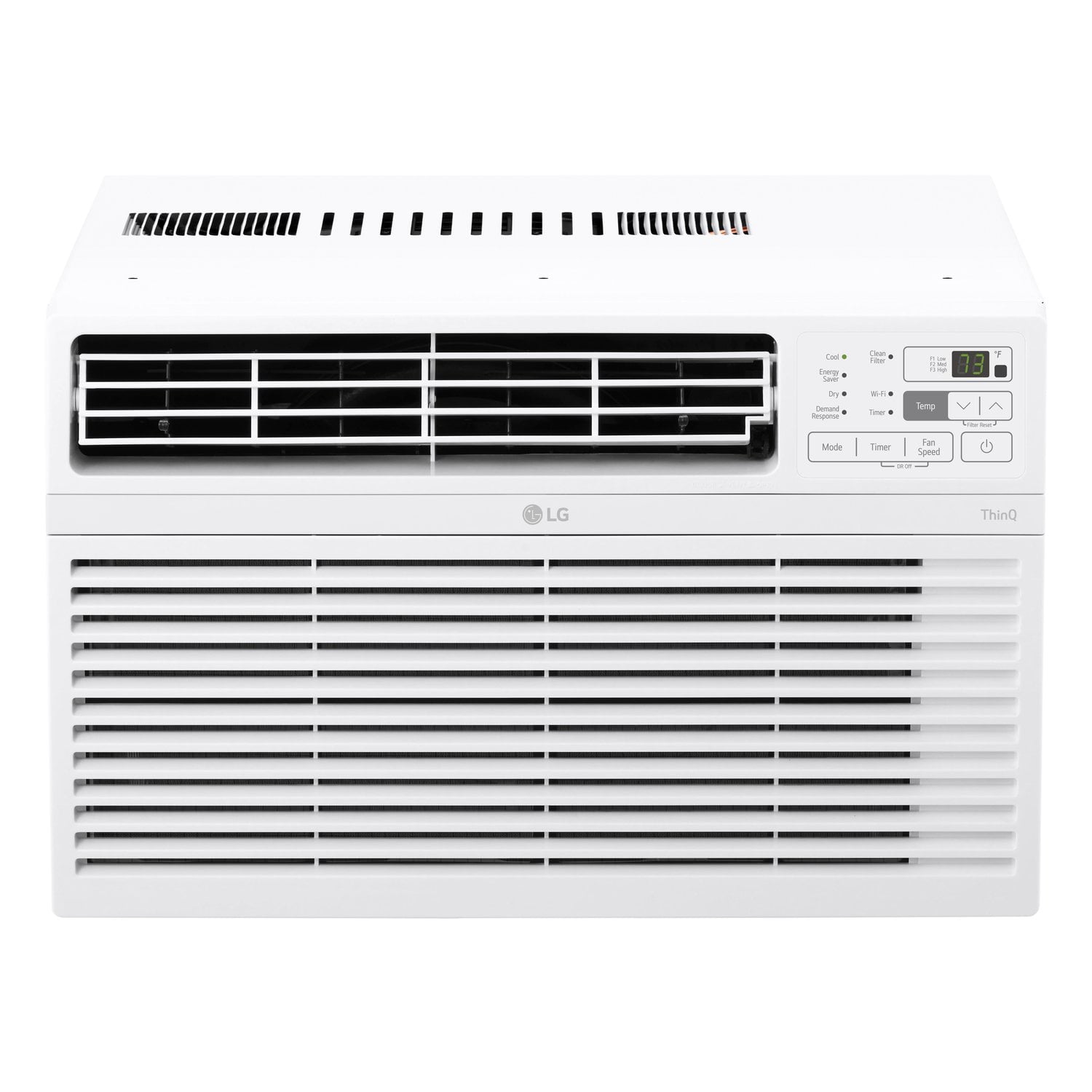 LG 8,000 BTU Window-Mounted Air Conditioner with Wi-Fi Control (White, 350 sq ft) cqpq7