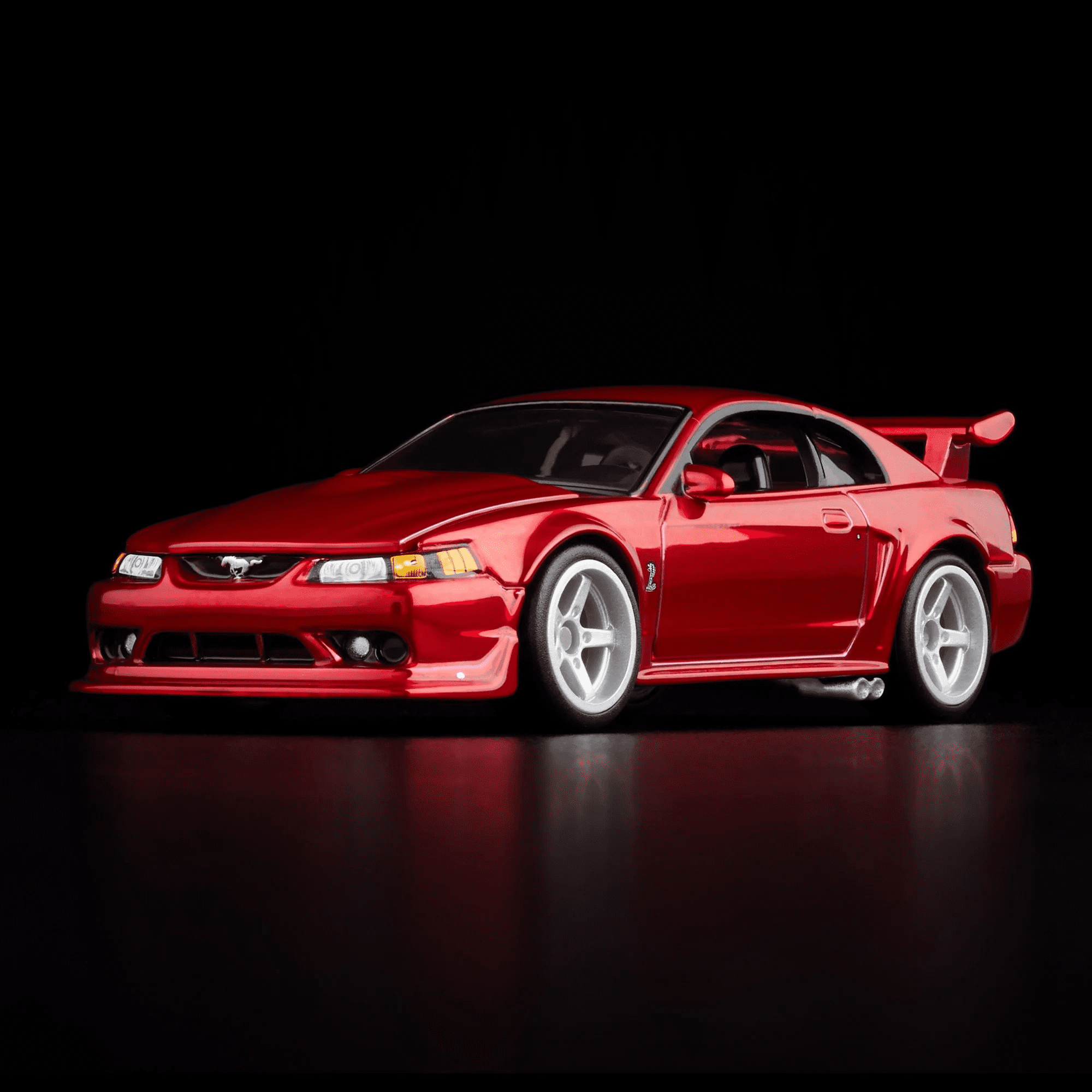 Hot Wheels RLC Exclusive 2000 Ford Mustang SVT Cobra R Diecast Car (Red, 1:64 Scale) obkab