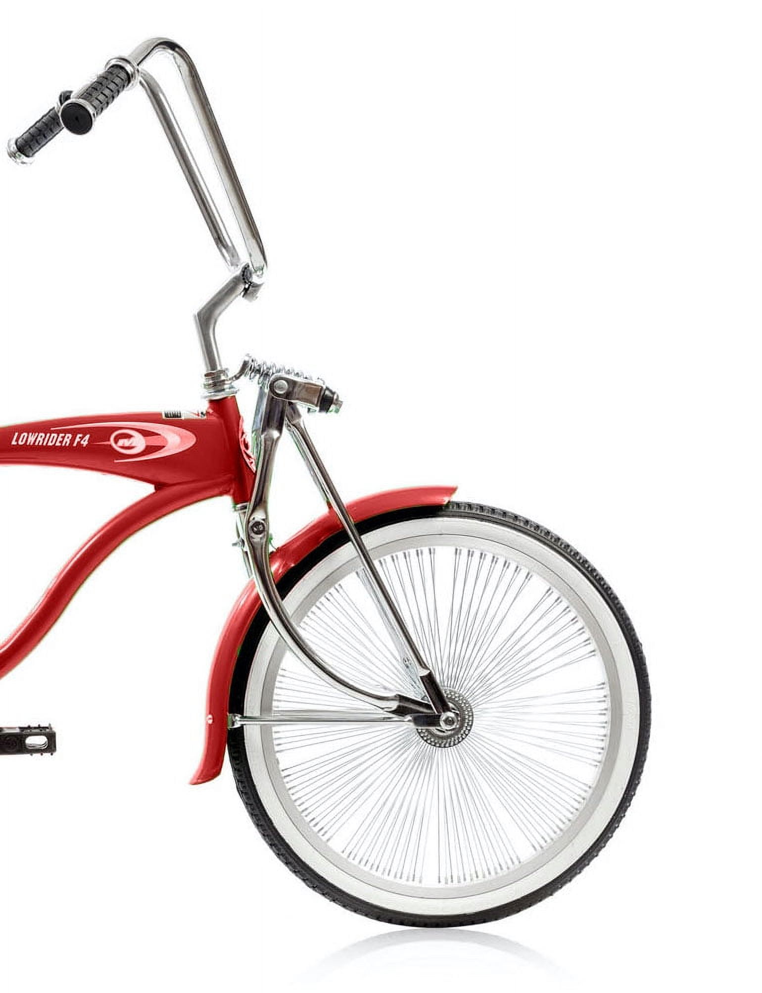 Wonder Wheels 20 in Lowrider Single Speed Bicycle (Red, 20 in) m1xbe