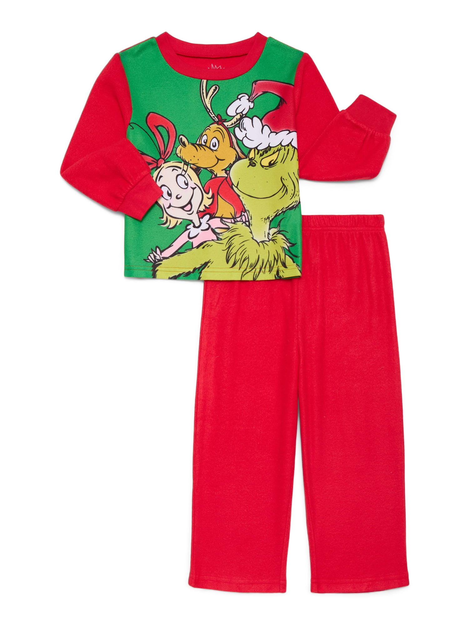How The Grinch Stole Christmas Toddler Boys and Girls Pajama Set (Green, 2T) qml07