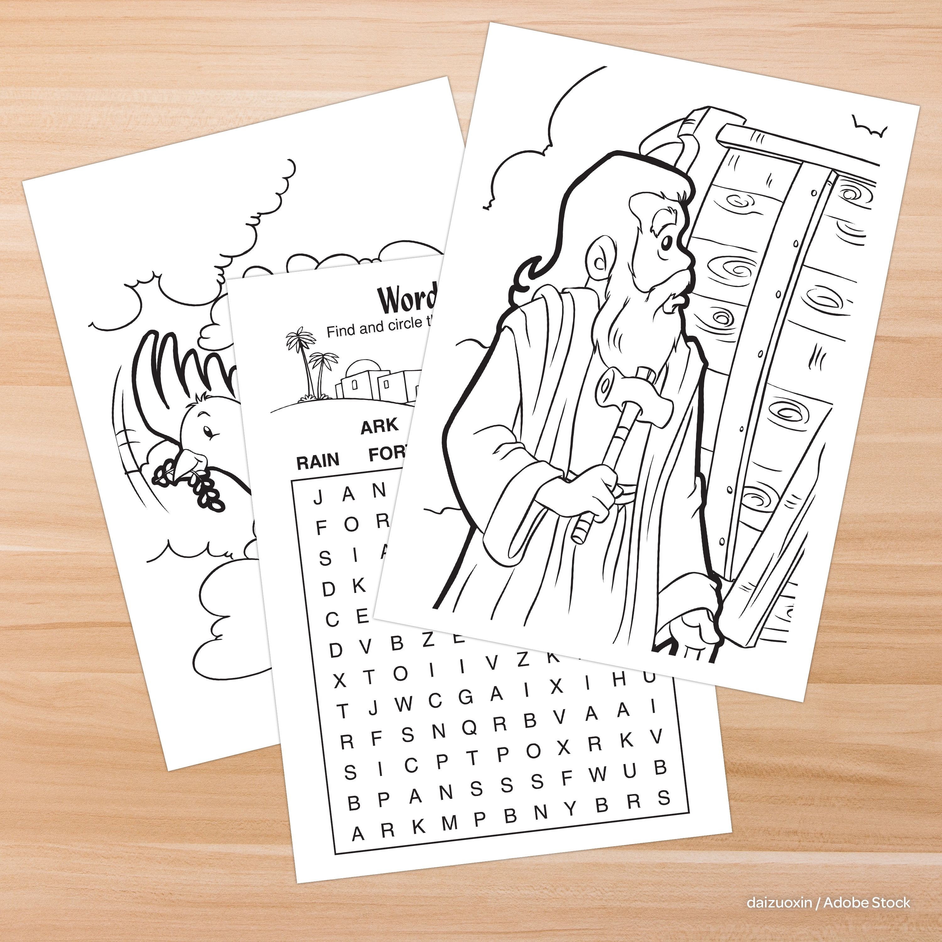 Bendon Bible Coloring and Activity Book for Kids, Educational Religious Learning (64 Pages, 7.75 in x 10.75 in) 8kveg