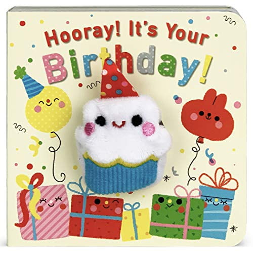 Cottage Door Press Hooray It's Your Birthday! Interactive Finger Puppet Board Book (12 Pages) 7zyk3