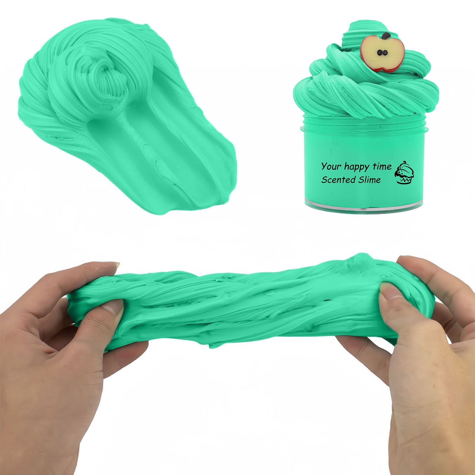 JikouIivo Furry Cloud Slime Kit, Stretchy DIY Sensory Toy for Stress Relief (Multicolor, 2.5 fl oz) so36g