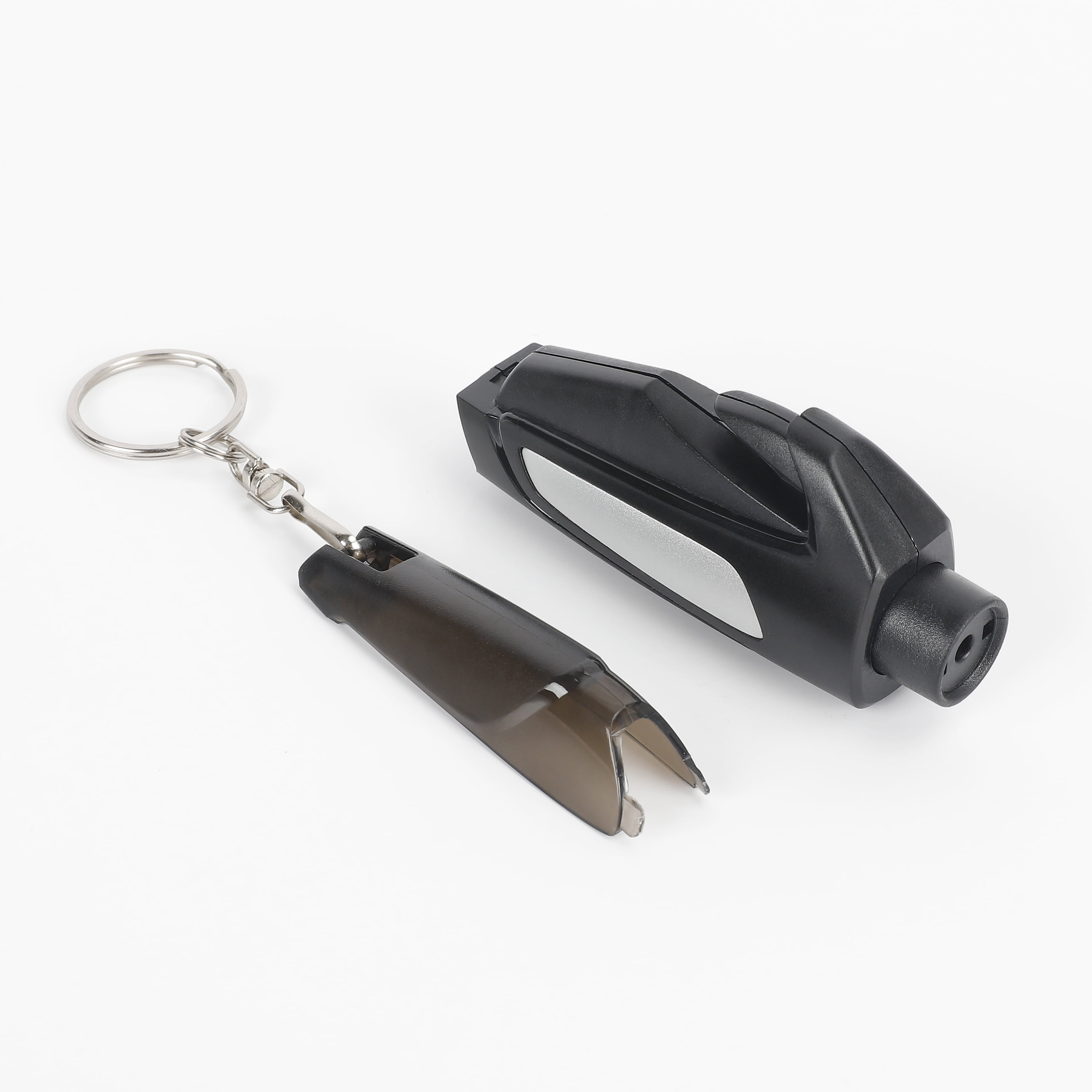 Auto Drive 2-in-1 Emergency Keychain Rescue Tool with Seat Belt Cutter and Window Breaker (Black, 1 oz) d1tiv