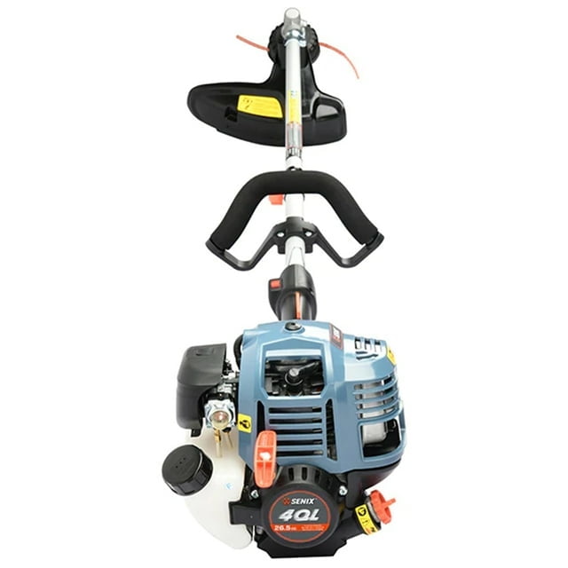 Senix 26.5cc 4-Cycle Gas String Trimmer, 17.7 in Cutting Width, Straight Shaft Weed Eater (12 lb) kshyu