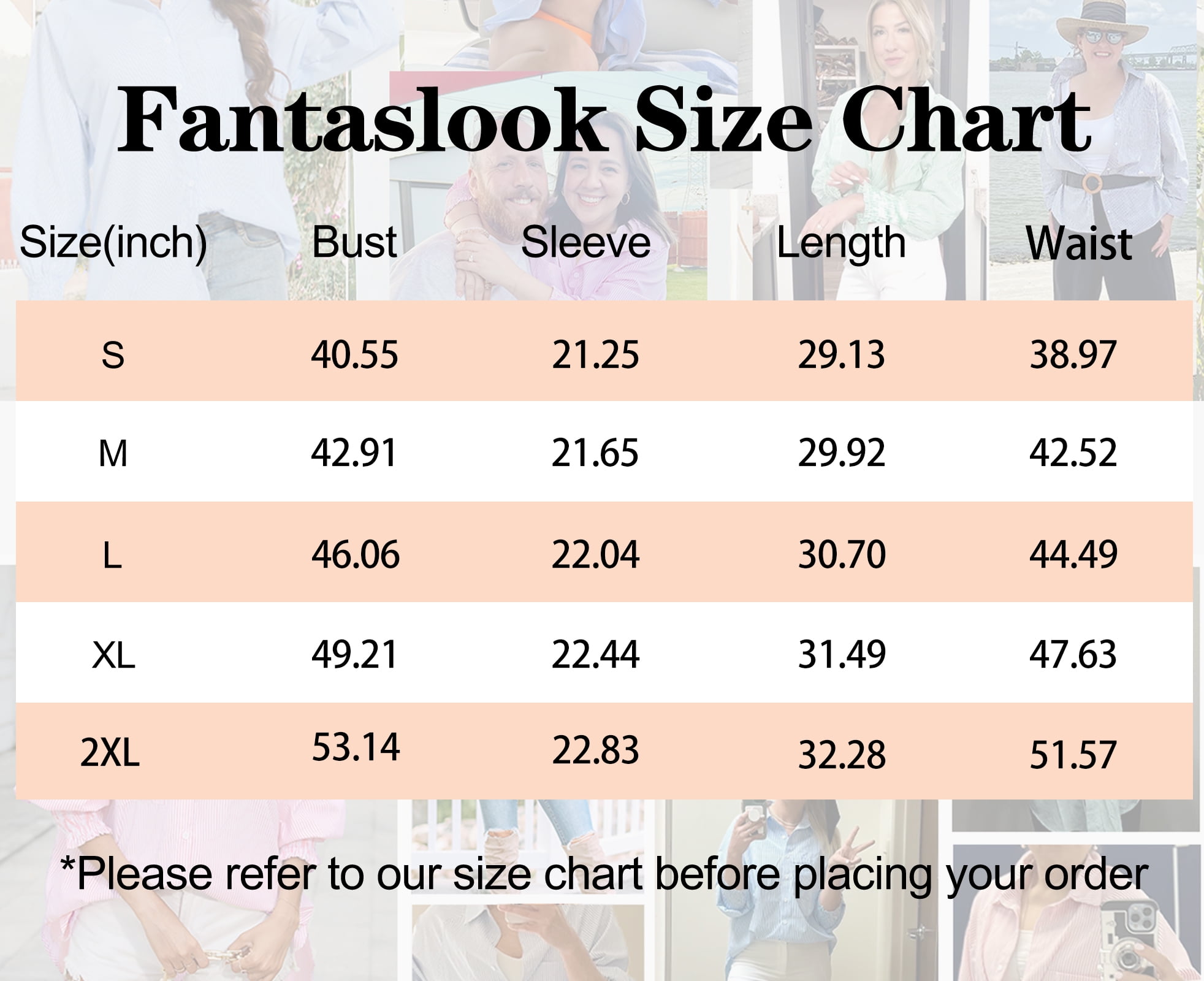Fantaslook Women's Striped Button Down Shirt Long Sleeve Blouse with Pocket (Blue, M) 43399
