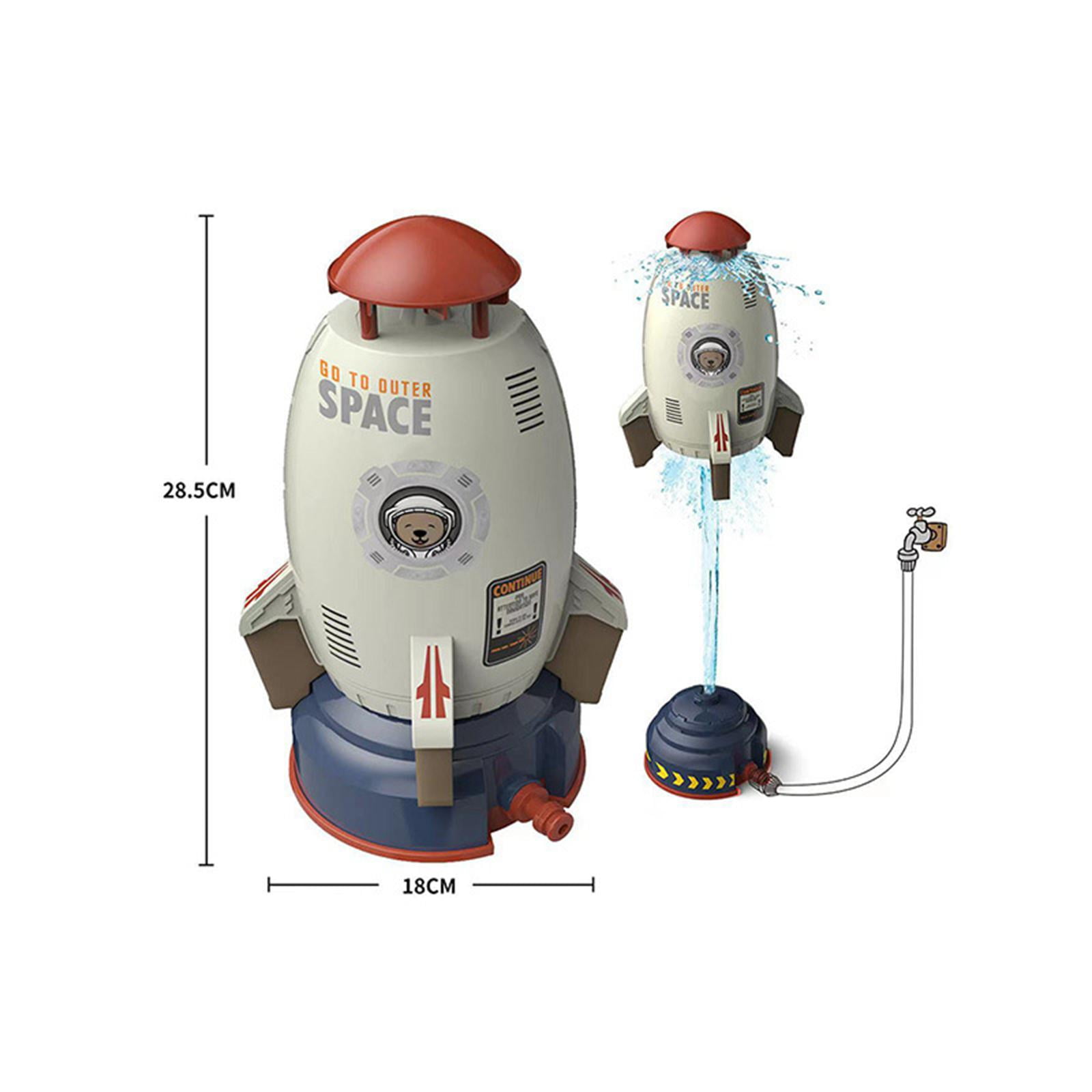 Shamjina Rocket Sprinkler Toy Outdoor Water Spray Launcher (White, 6 ft Height) spn3i