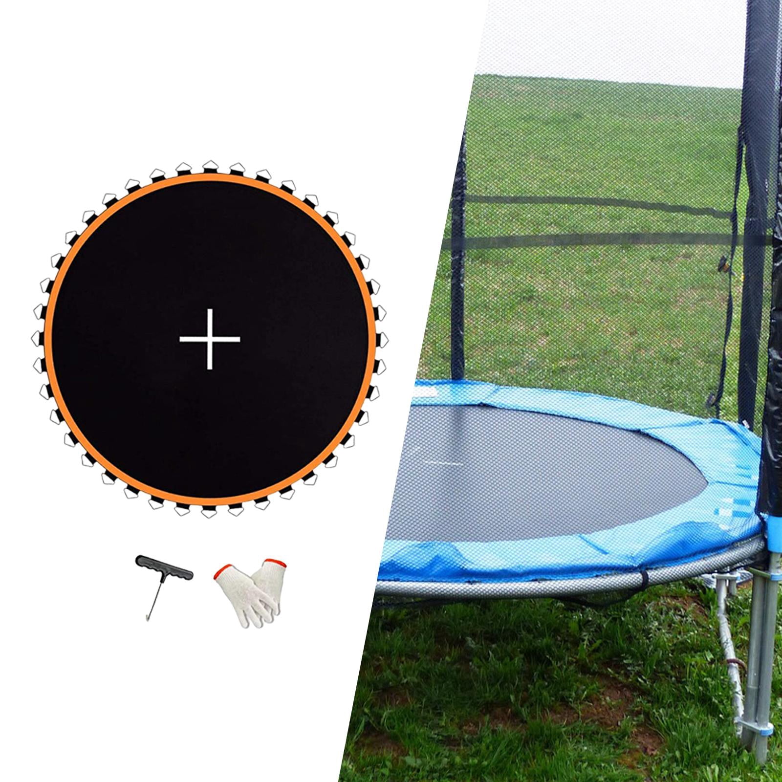 DimyFew Trampoline Replacement Jumping Mat Heavy-Duty Waterproof Mesh (Orange, 6ft 36 Rings) m3no3