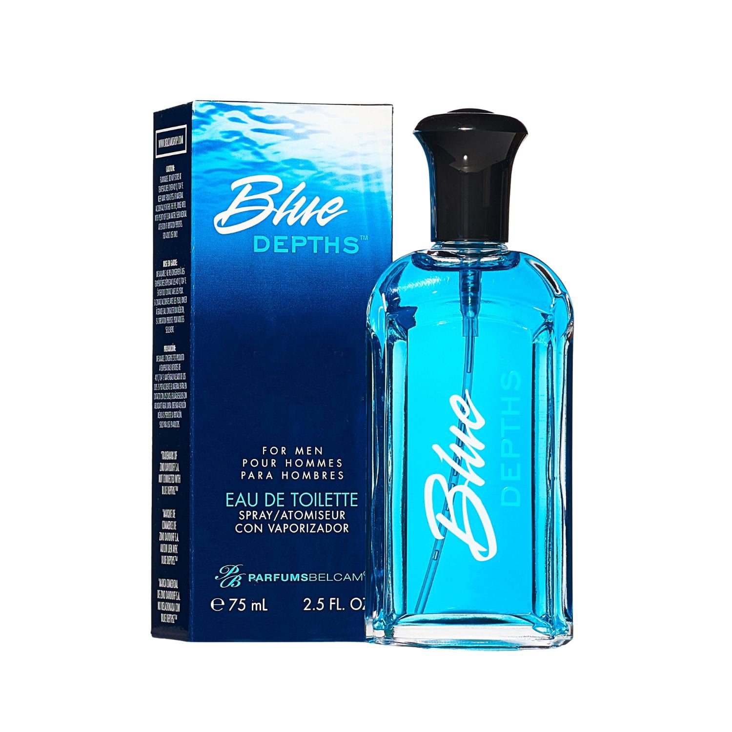 ParfumsBelcam Blue Depths Eau De Toilette Cologne for Men (Blue, 2.5 fl oz) c63zi